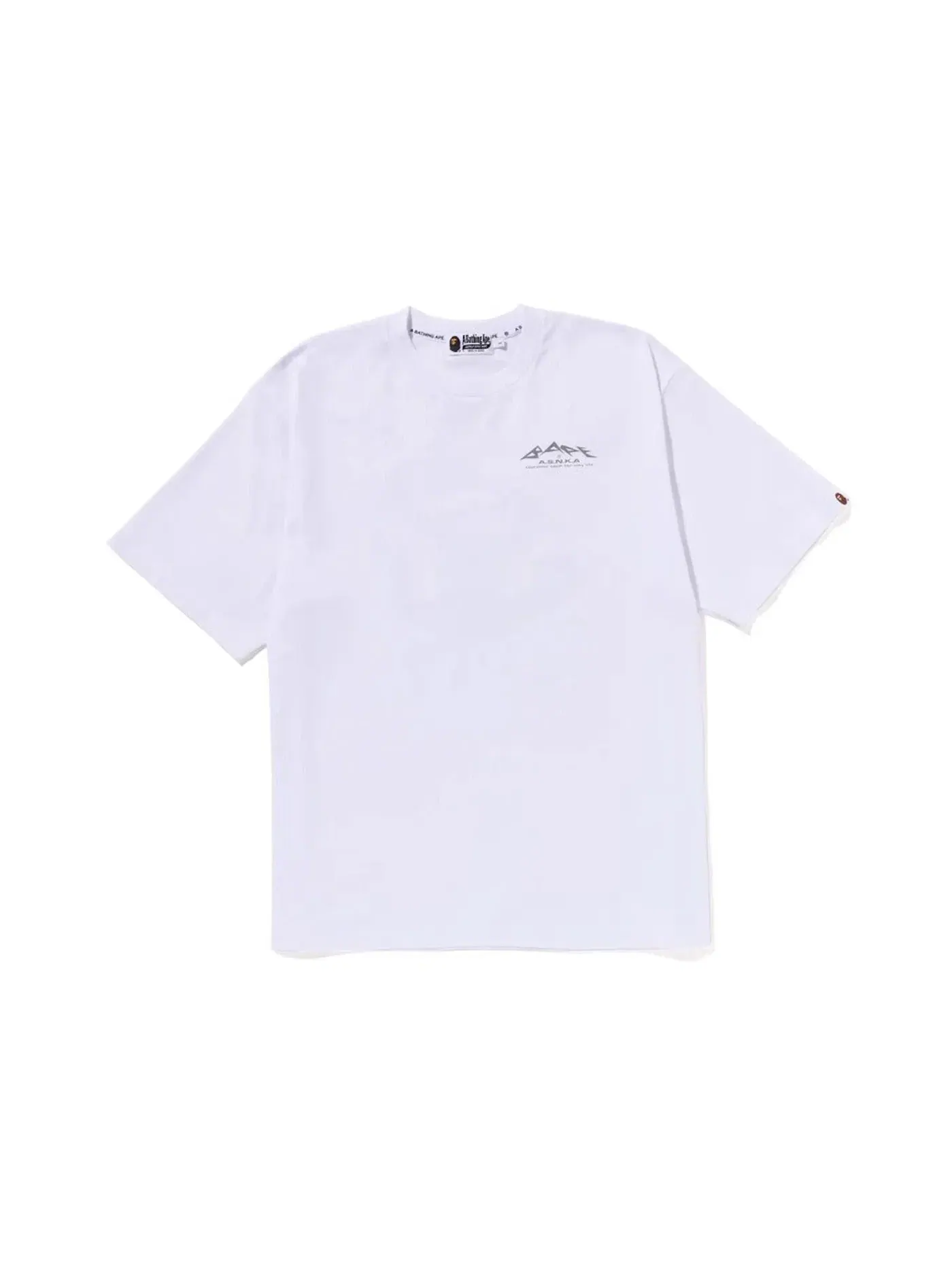 Мужская футболка с принтом BAPE Tee — изображение 2 из 2, белый