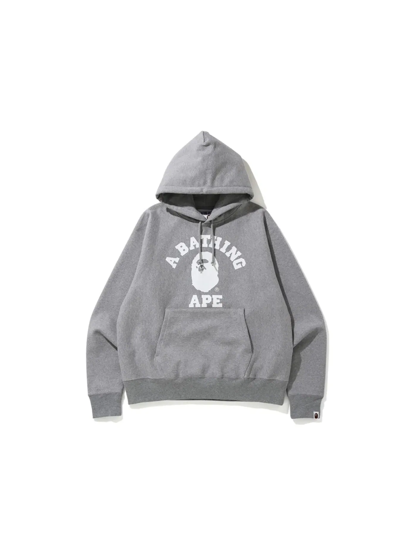 Мужской худи свободного кроя с длинным рукавом BAPE — изображение 1 из 1, серый