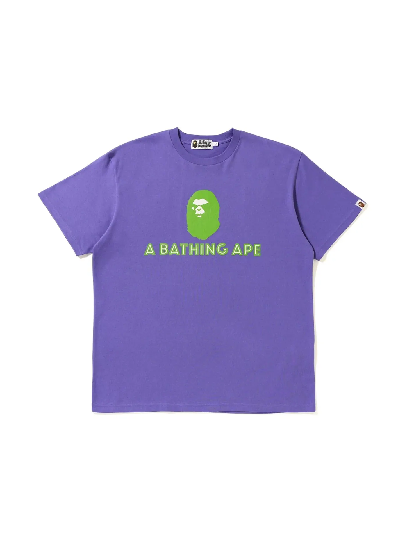 Мужская футболка с принтом BAPE Relaxed Mad Face Tee BAPE — изображение 1 из 2, фиолетовый