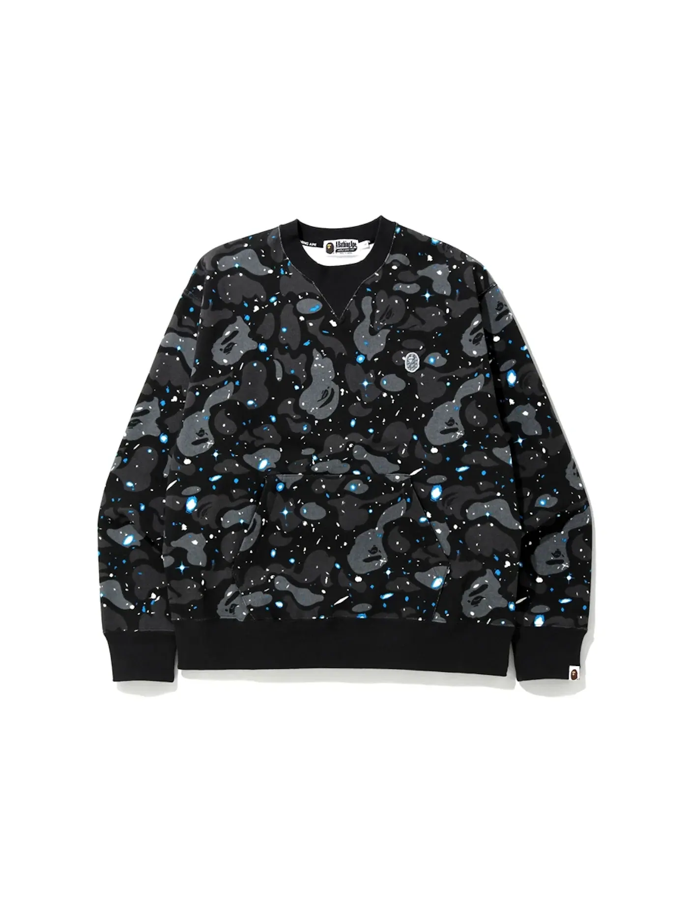 Мужской свитшот свободного кроя BAPE — изображение 1 из 1, черный
