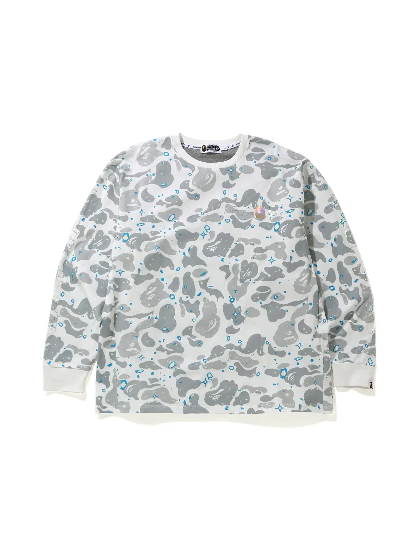 Мужская футболка с расслабленным кроем Space Camo BAPE — изображение 1 из 2, белый