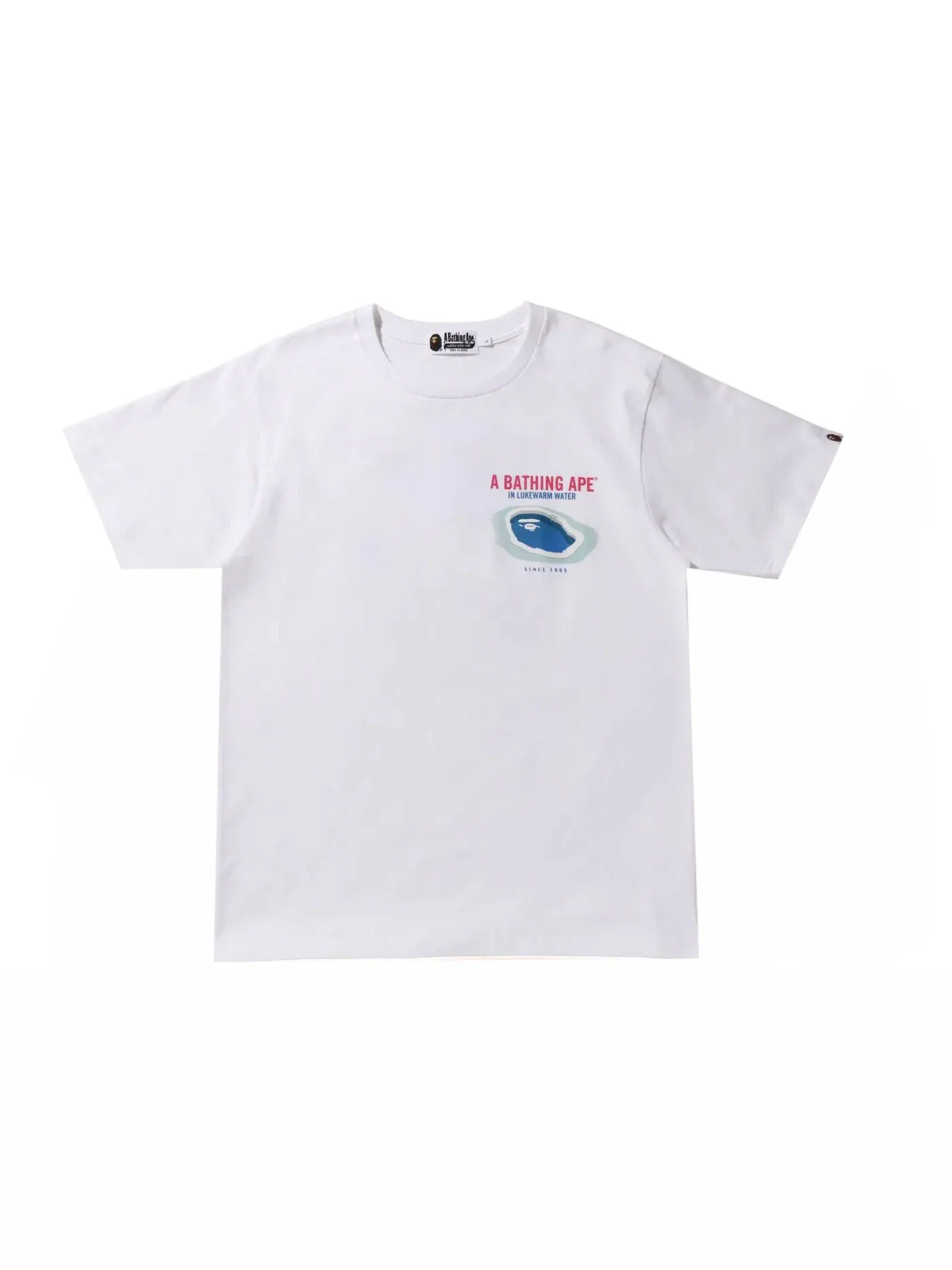 Мужская футболка с принтом BAPE Resort Pool Tee BAPE — изображение 1 из 2, белый