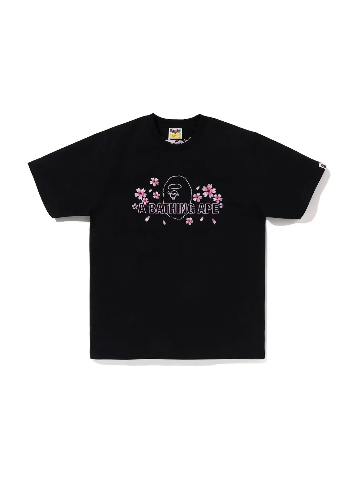 Мужская футболка с принтом BAPE Tee (SS23) BAPE — изображение 1 из 2, черный