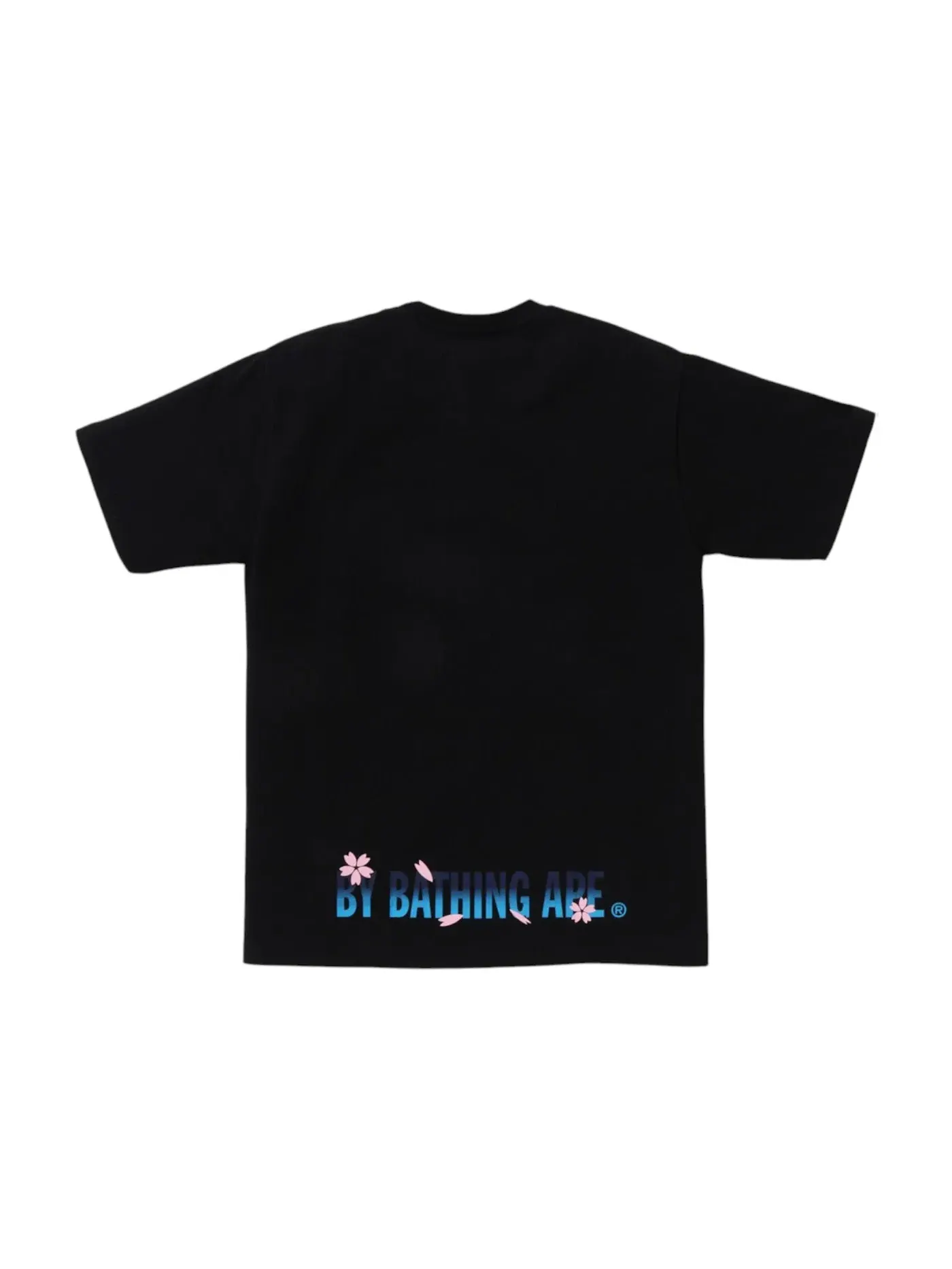 Мужская футболка с принтом Sakura Ape Face BAPE — изображение 2 из 2, черный