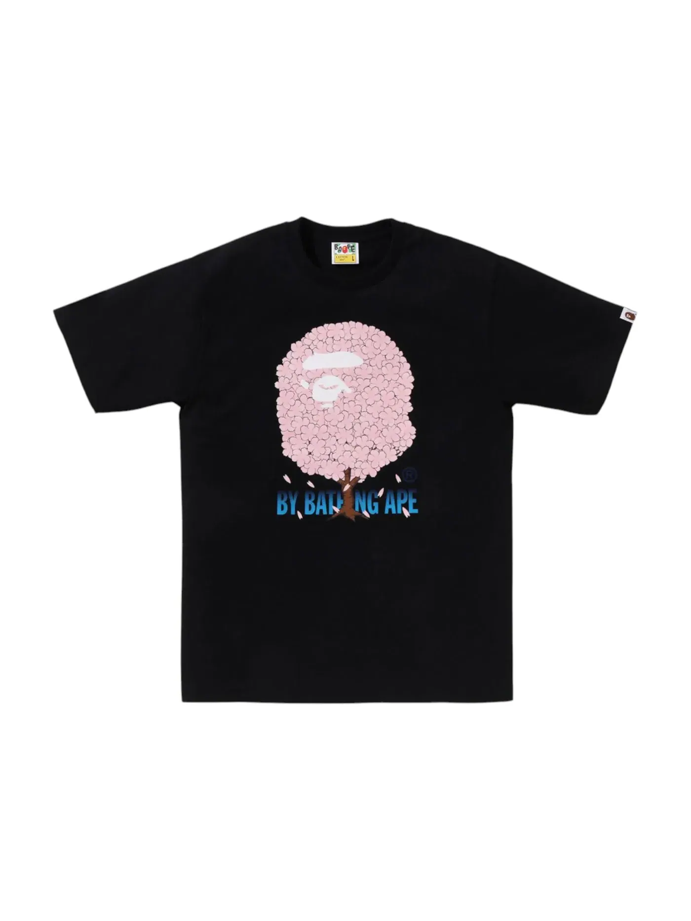 Мужская футболка с принтом BAPE Sakura By Bathing Ape I Tee Black — изображение 1 из 2