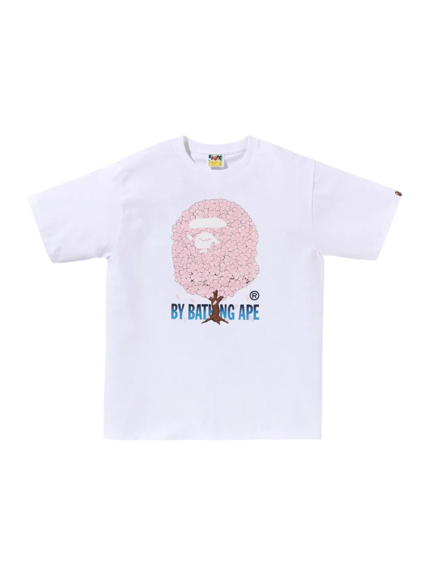Мужская футболка с принтом Sakura BAPE Tee — изображение 1 из 2, белый