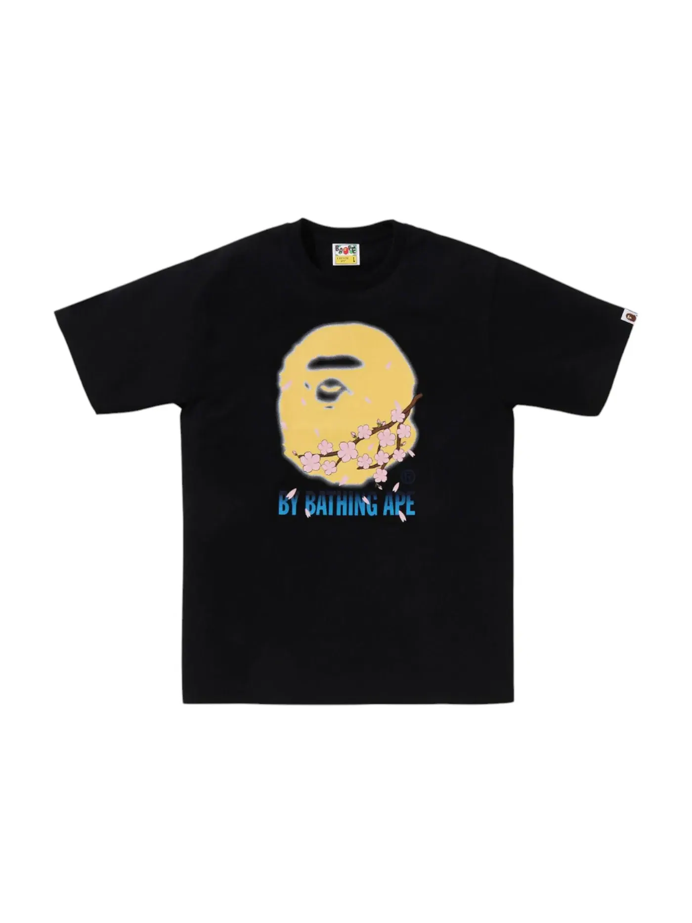 Мужская футболка с принтом Sakura By Bathing Ape II Tee BAPE — изображение 1 из 2, черный