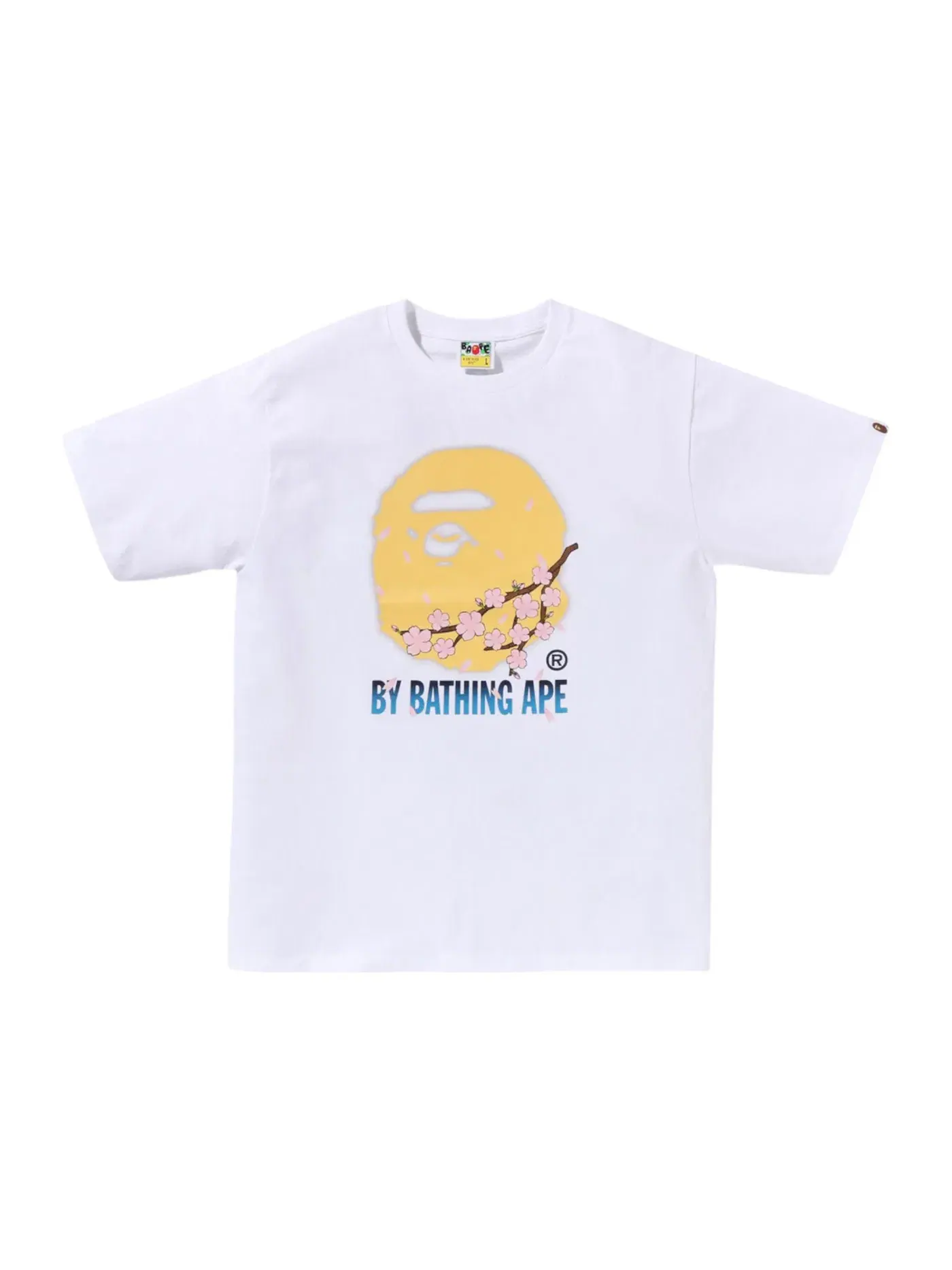 Мужская футболка с принтом Sakura By Bathing Ape II BAPE — изображение 1 из 2, белый