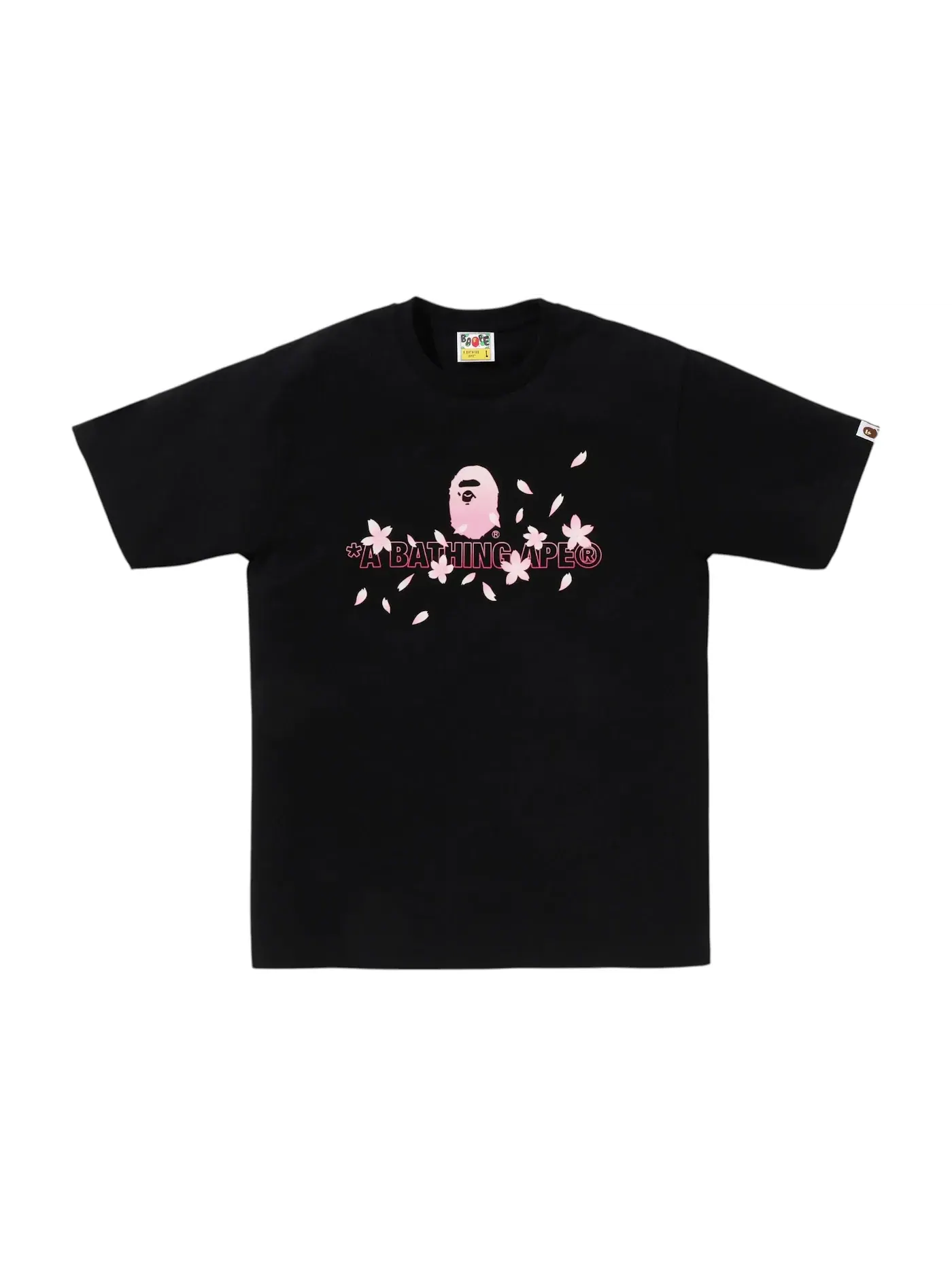 Мужская футболка BAPE Sakura Logo Tee (SS26) — изображение 1 из 1, черный