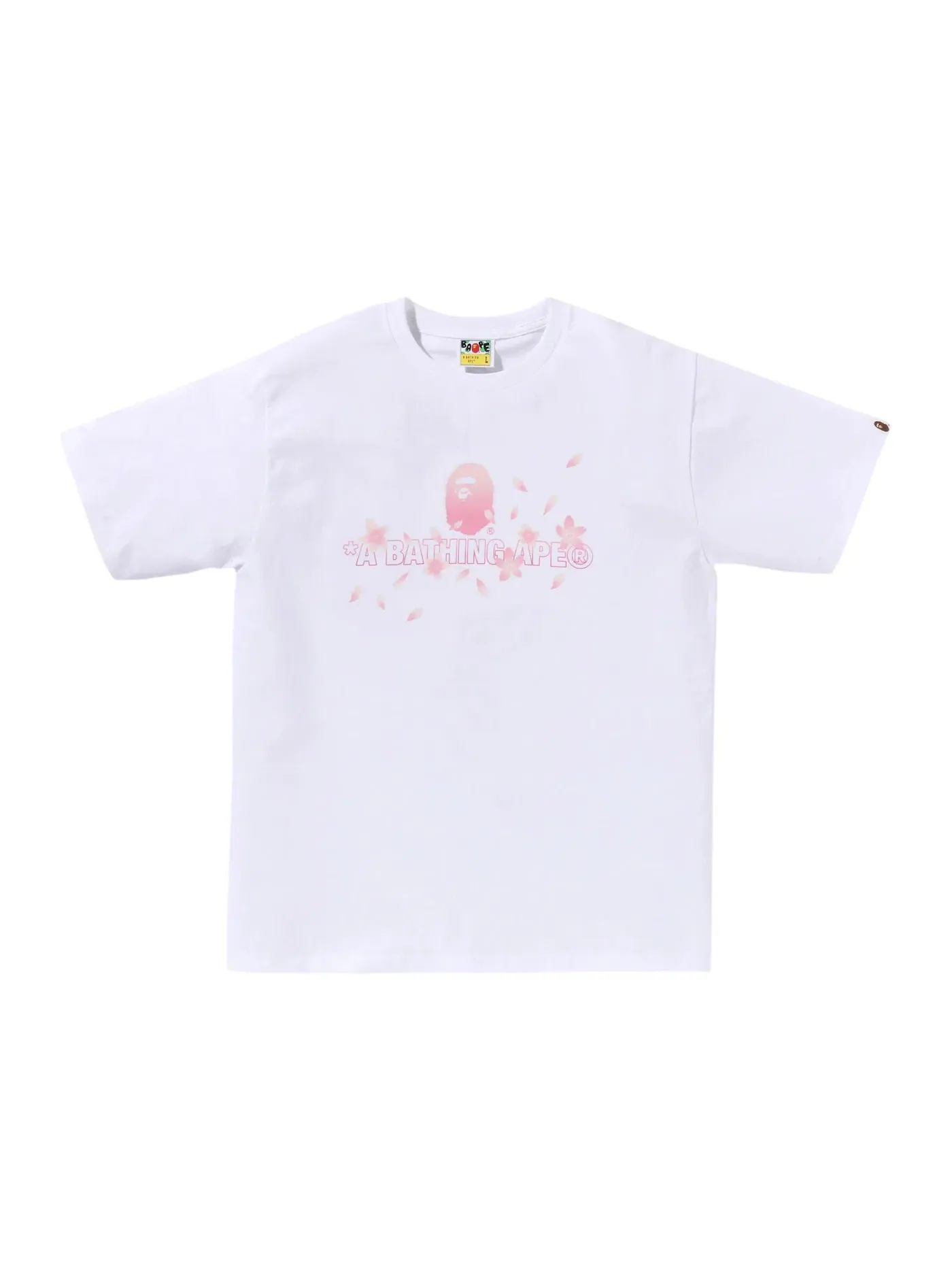 Мужская футболка с принтом BAPE Sakura Logo Tee (SS26) BAPE — изображение 1 из 1, белый