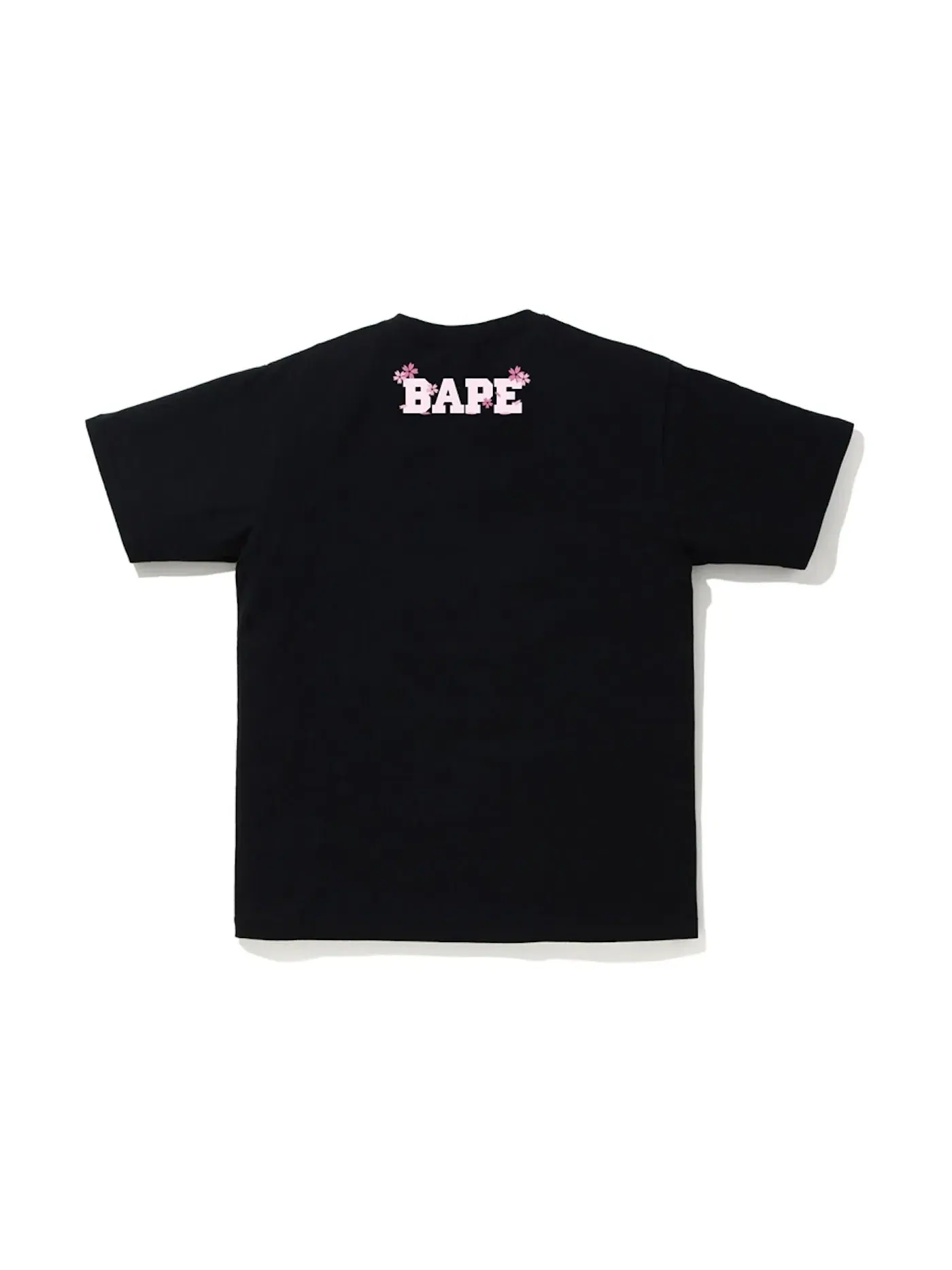 Мужская футболка с принтом Sakura Photo Ape Head BAPE — изображение 2 из 2, черный