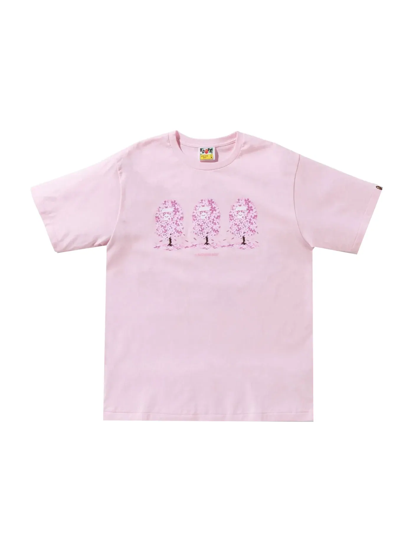 Мужская футболка хлопковая BAPE Tee — изображение 1 из 3, розовый
