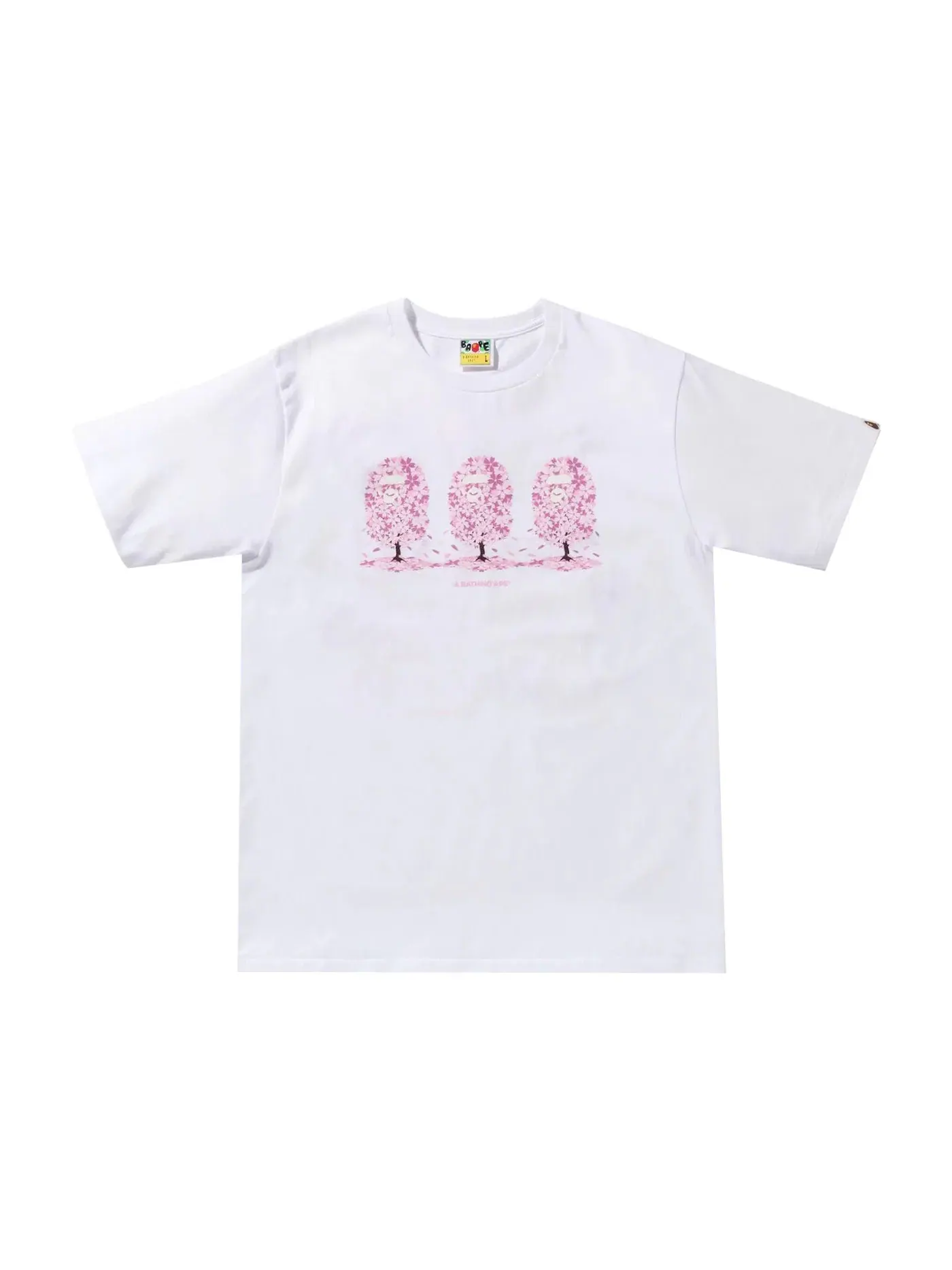 Мужская футболка с принтом BAPE Sakura Tee BAPE — изображение 1 из 3, белый