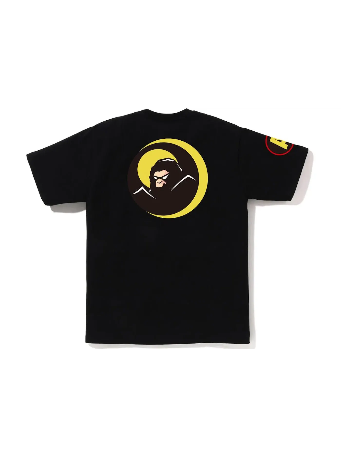 Мужская футболка с принтом BAPE Shadow BAPE Tee — изображение 2 из 2, черный