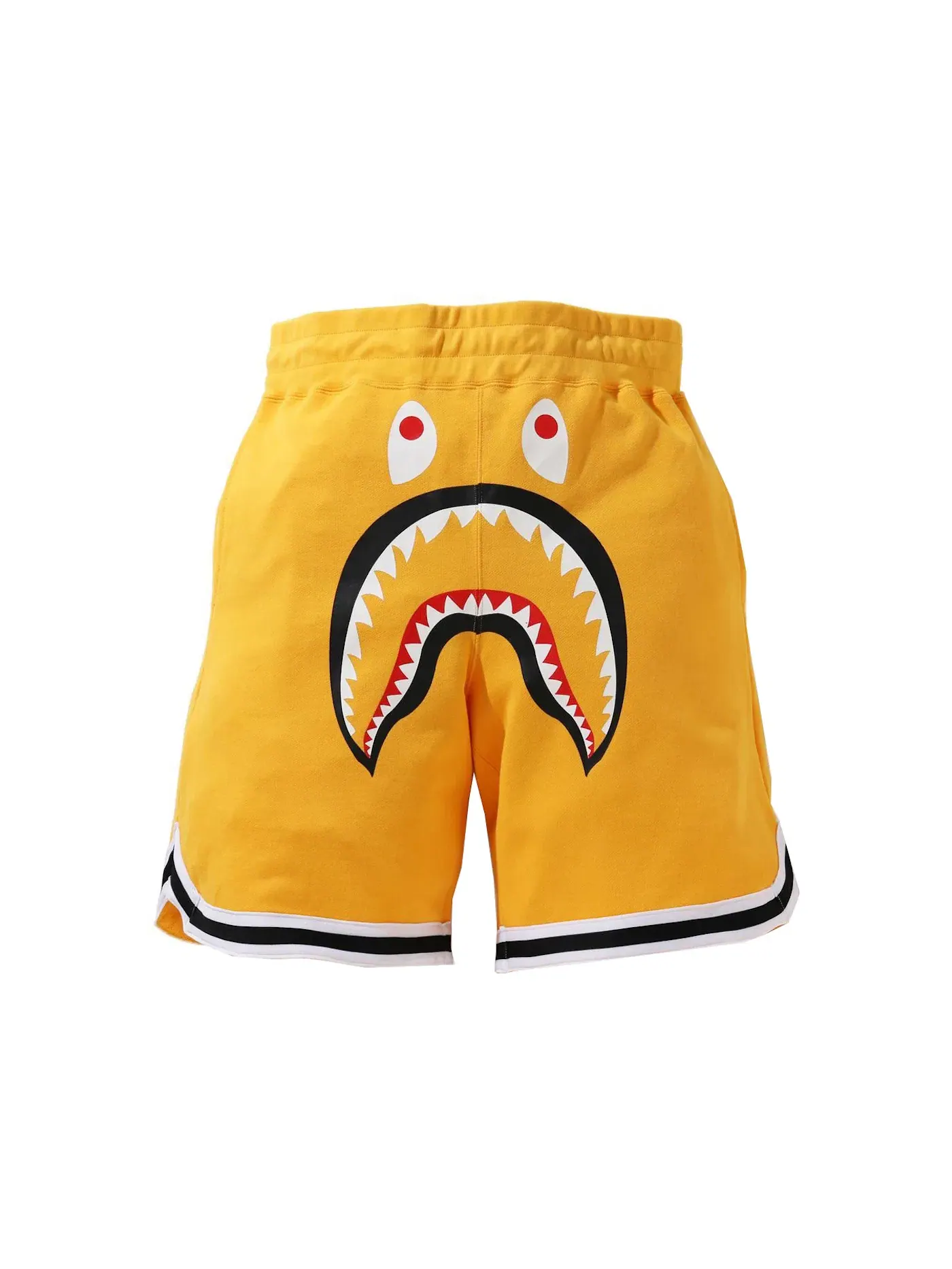 Мужские шорты с принтом Shark BAPE — изображение 1 из 2, желтый