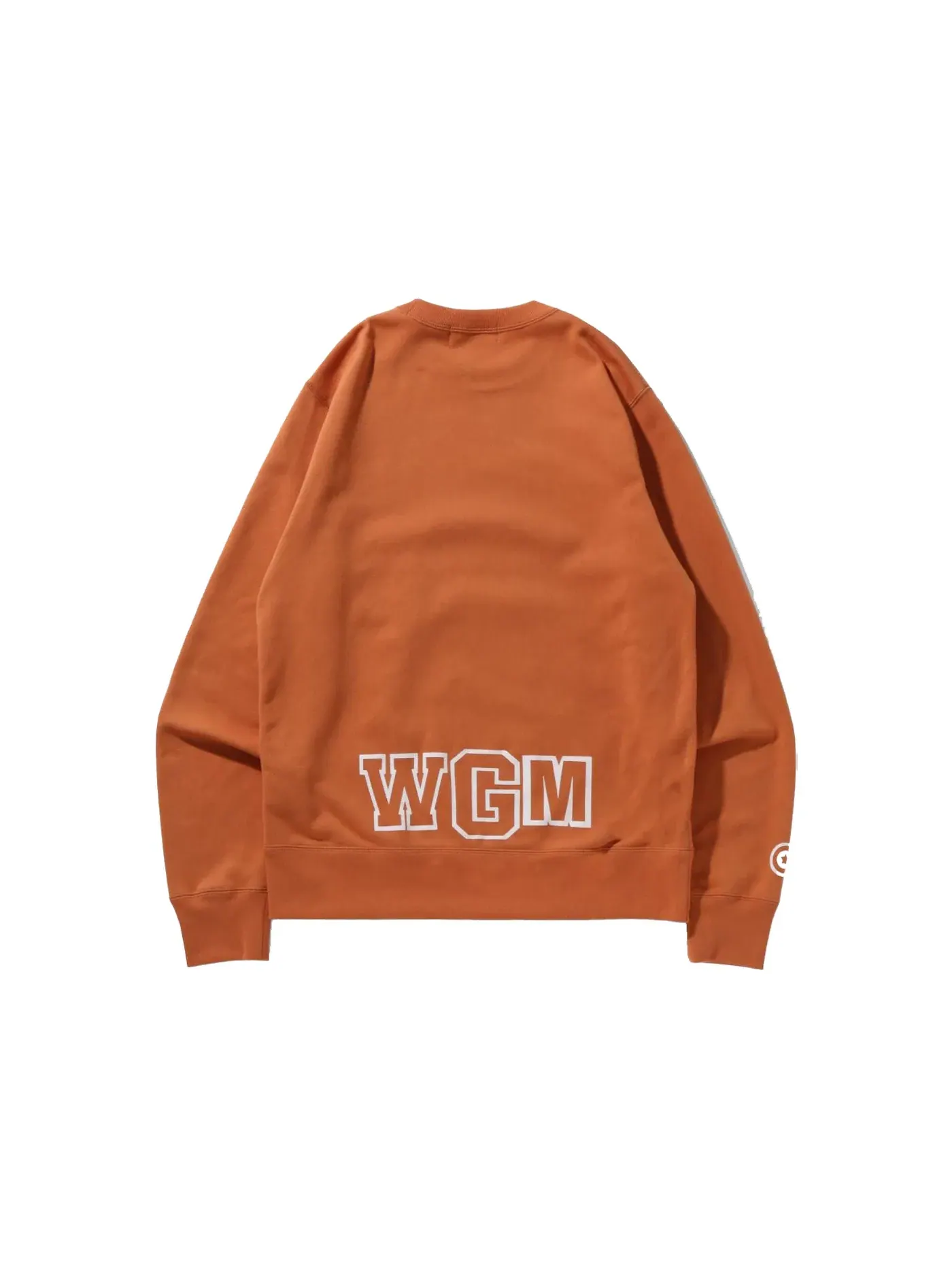 Мужской свитшот с принтом BAPE Crewneck (SS22) — изображение 2 из 2, оранжевый