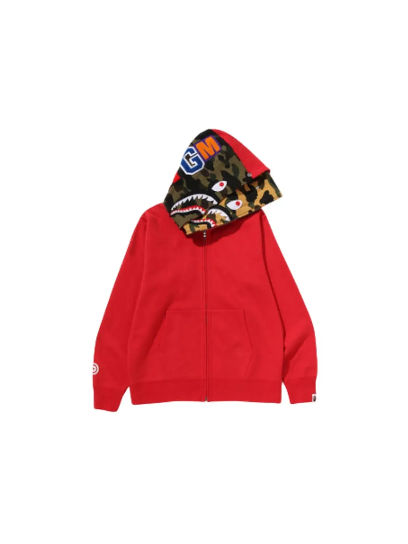 Мужская худи с принтом BAPE Hoodie — изображение 1 из 1, красный
