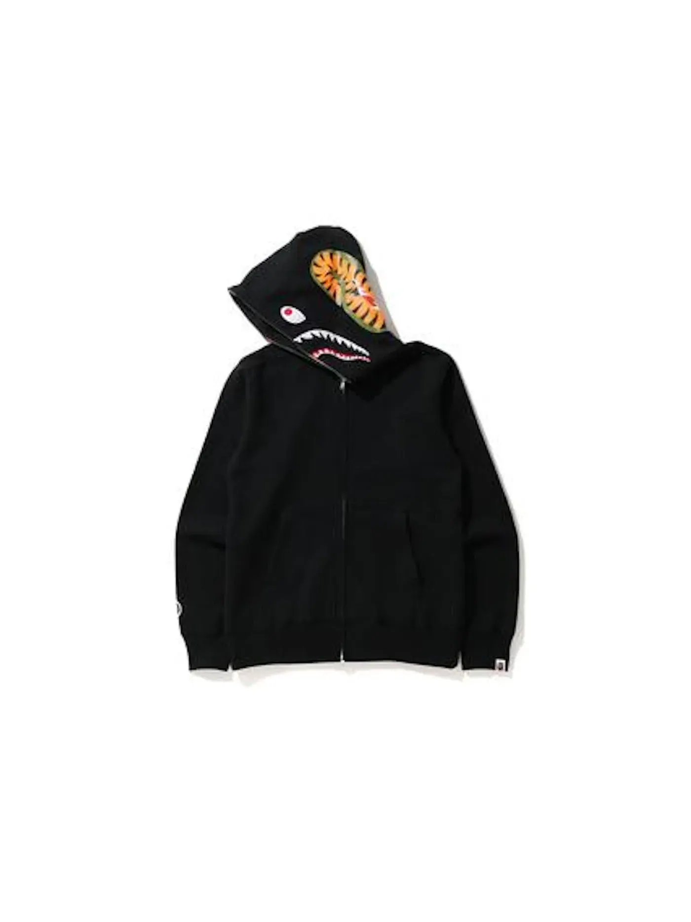 Мужская худи с принтом Zip Hoodie BAPE — изображение 2 из 2, черный