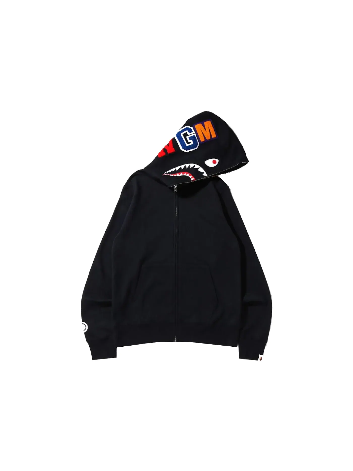 Мужская худи с принтом BAPE Hoodie (SS22) — изображение 1 из 3, черный