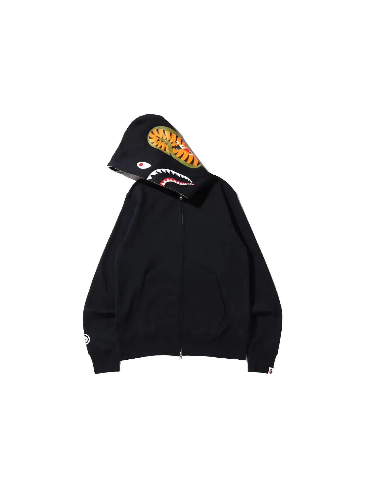 Мужская худи с принтом BAPE Hoodie (SS22) — изображение 2 из 3, черный