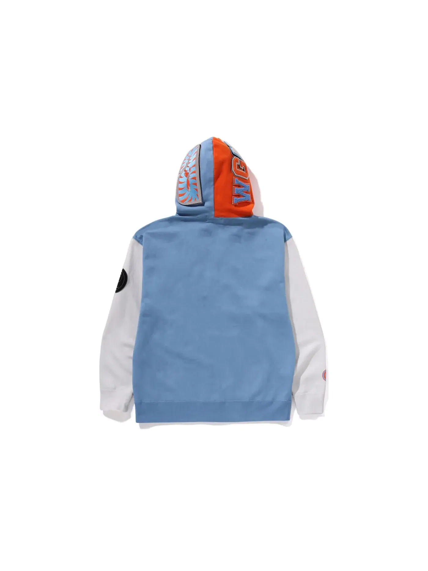 Мужская худи с принтом BAPE Shark Full Zip Indonesia Hoodie — изображение 2 из 2, синий