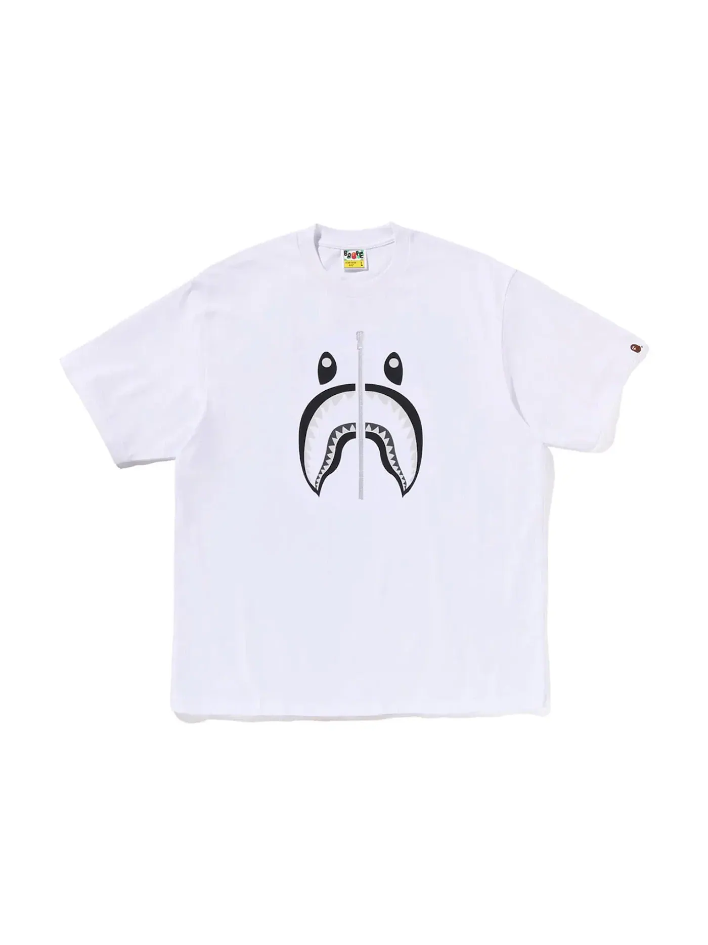 Мужская футболка с принтом Shark BAPE Tee — изображение 1 из 2, белый