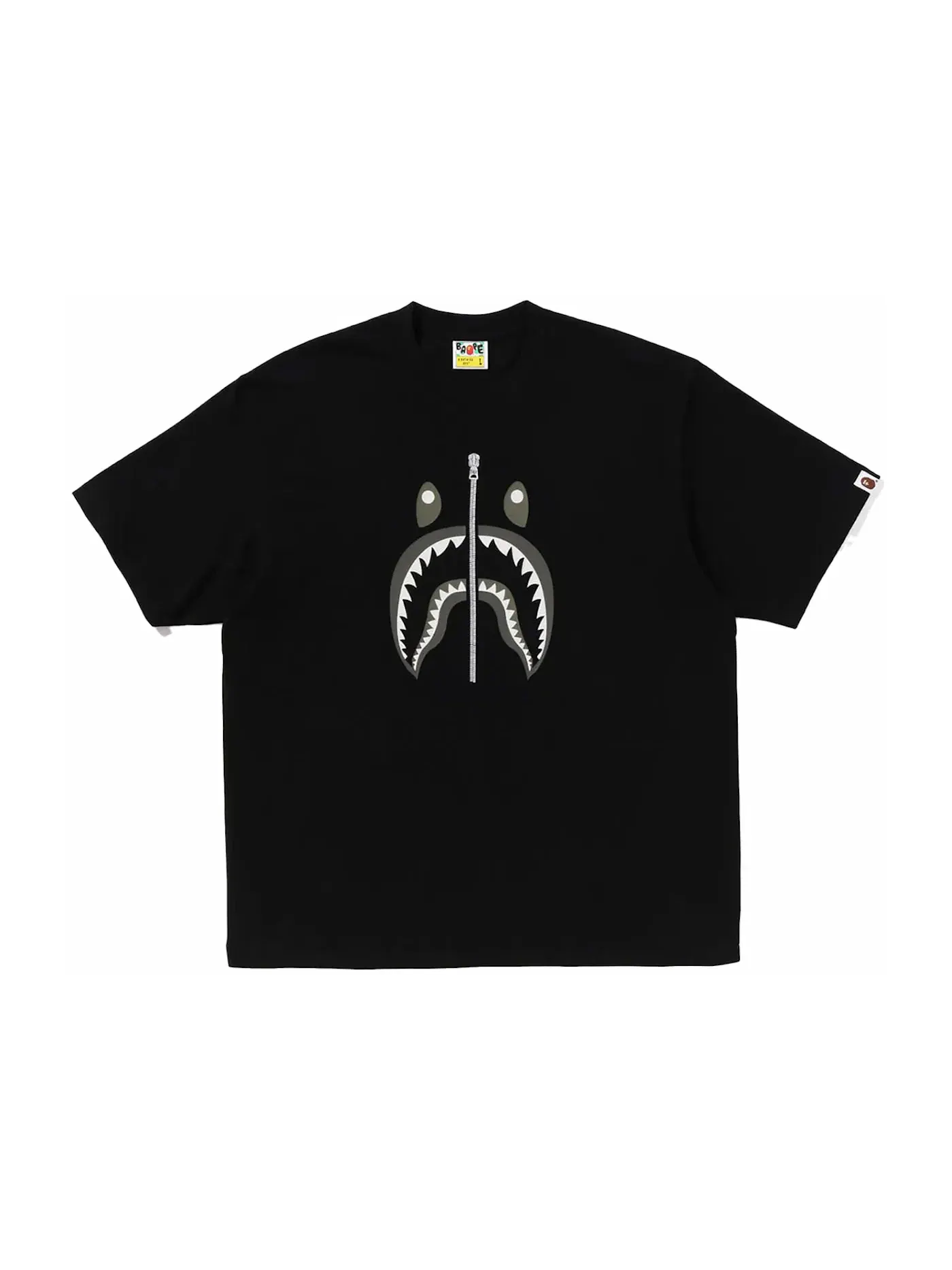Мужская футболка с принтом Shark II Tee BAPE — изображение 1 из 2, черный