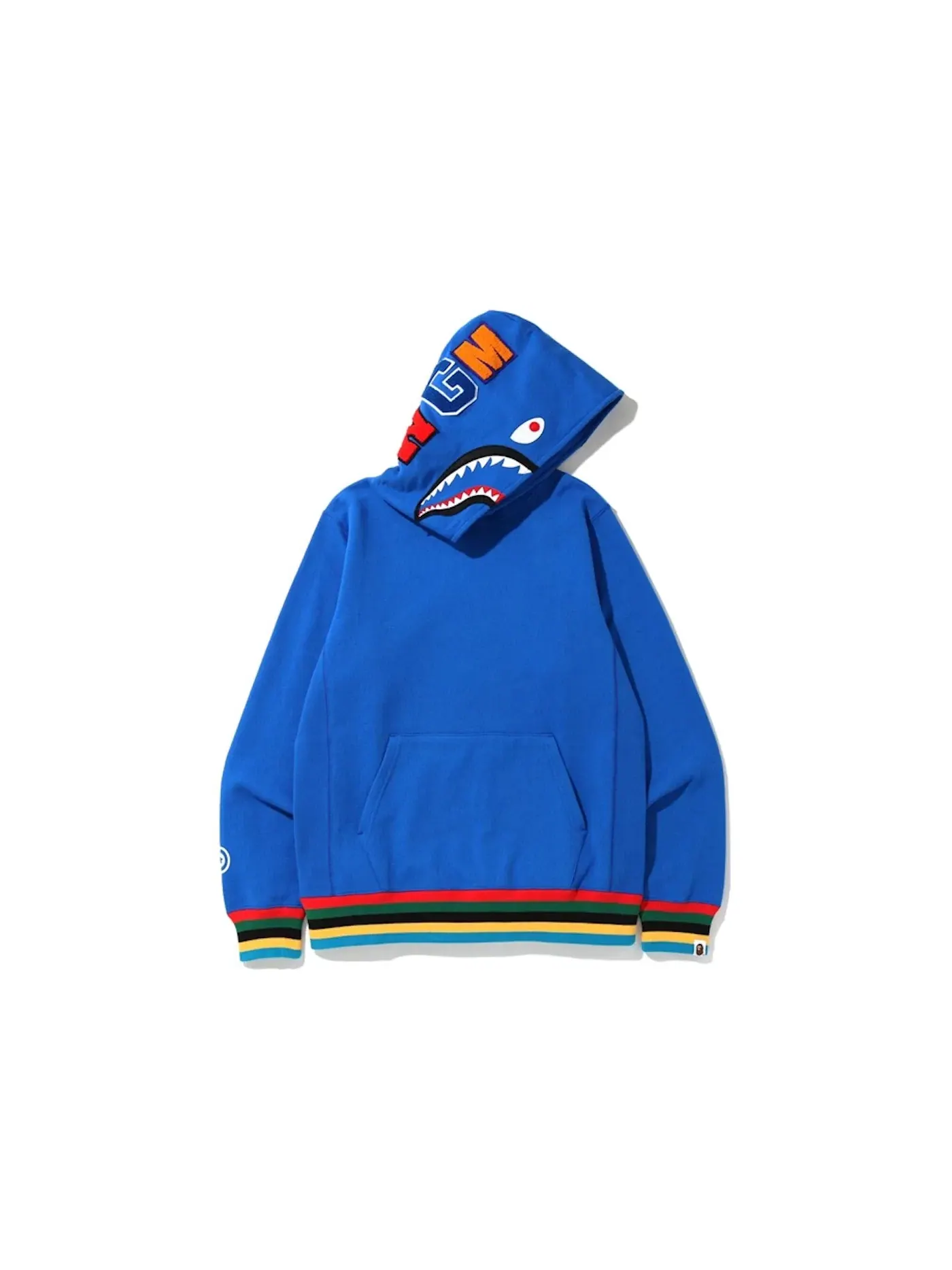 Мужской пуловер-худи с принтом BAPE Hoodie BAPE — изображение 1 из 1, синий