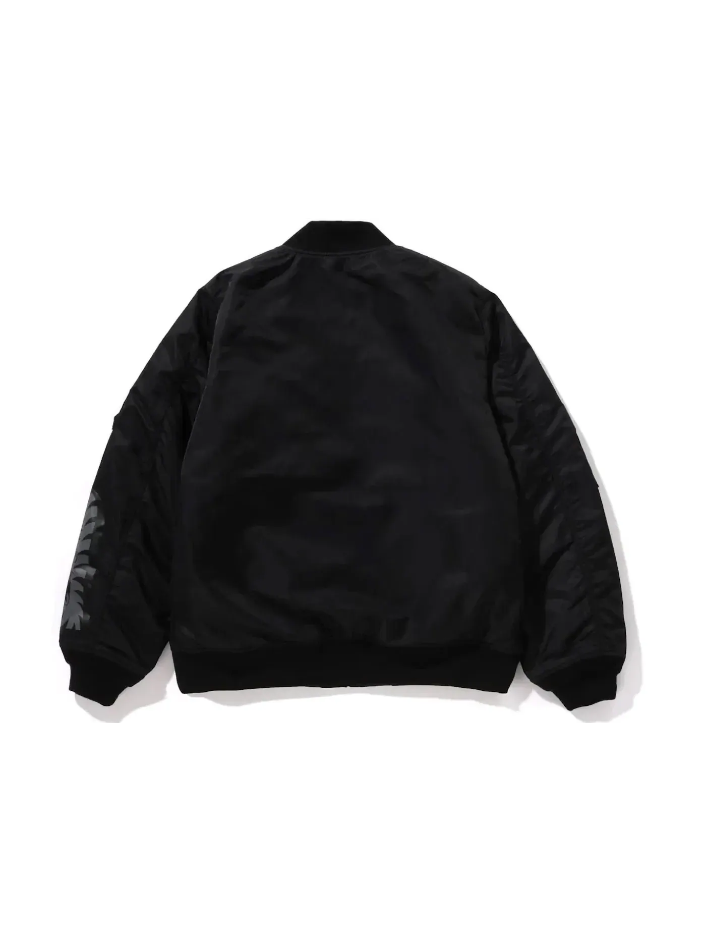 Мужская куртка-бомбер с принтом акулы BAPE — изображение 2 из 2, черный