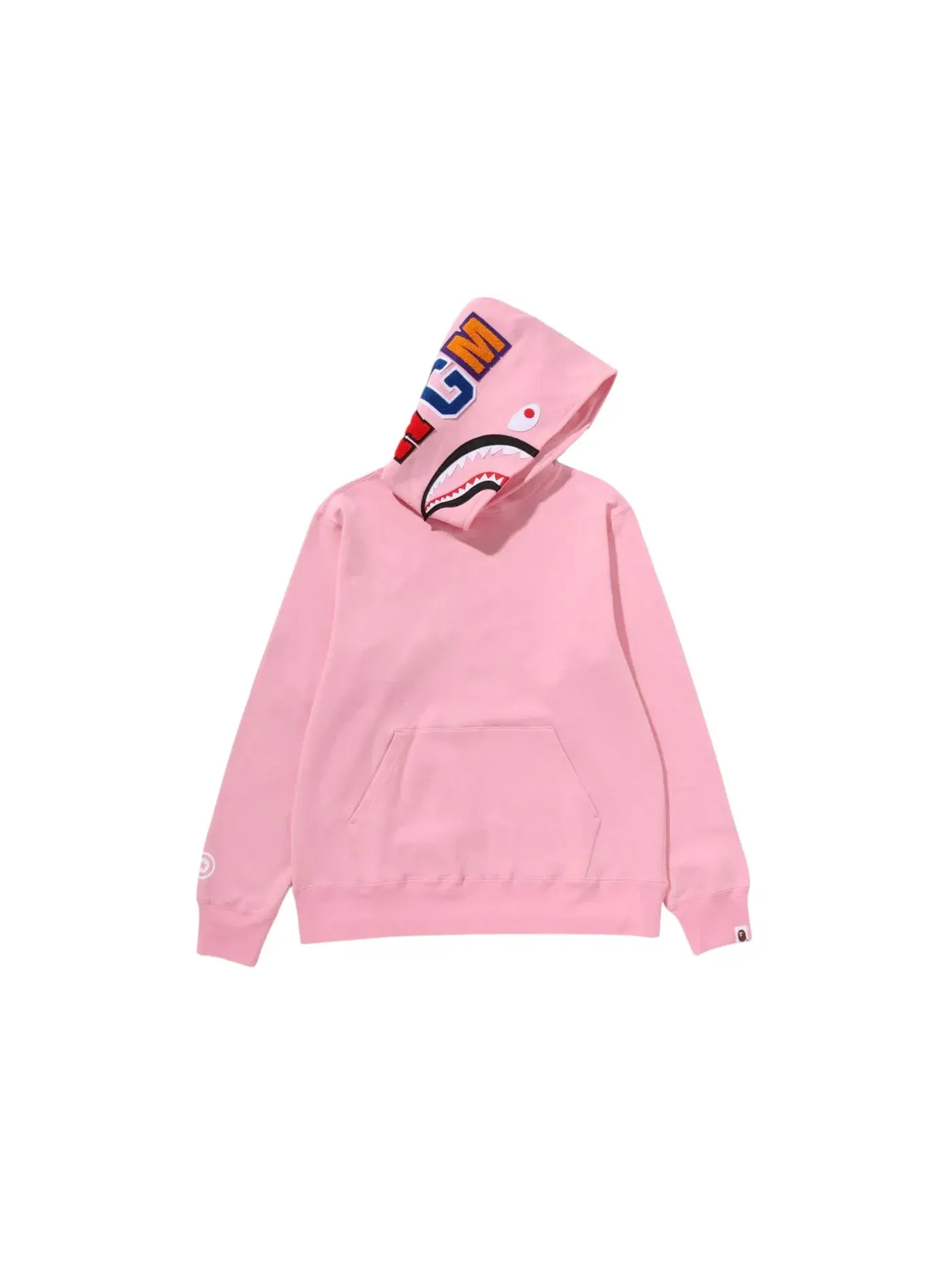 Мужской худи с капюшоном и принтом BAPE Hoodie — изображение 1 из 1, розовый