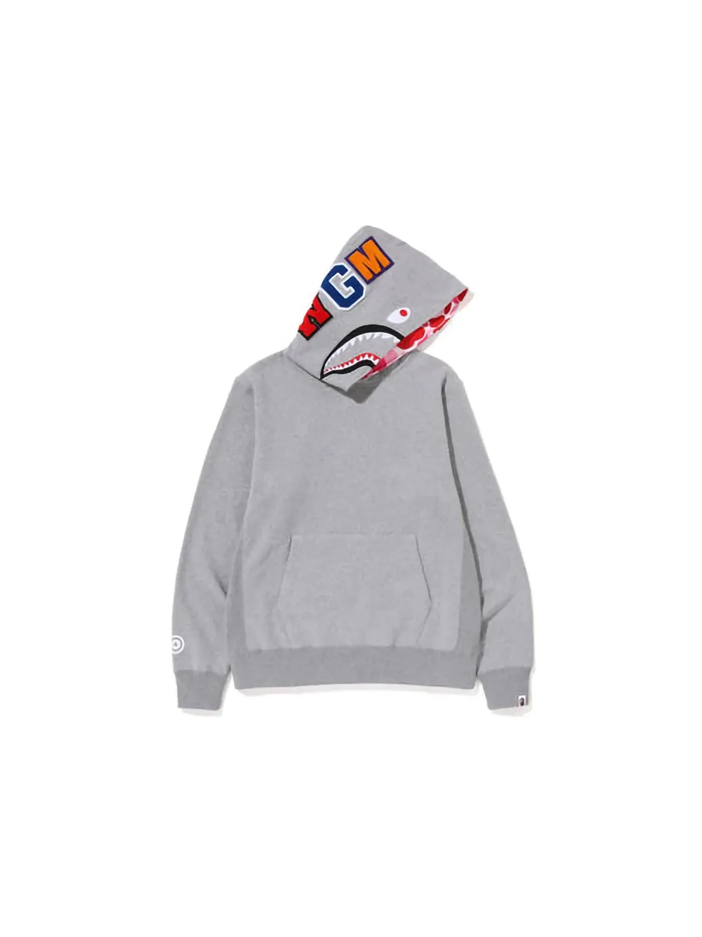 Мужской худи с камуфляжным принтом BAPE — изображение 1 из 3, серый розовый