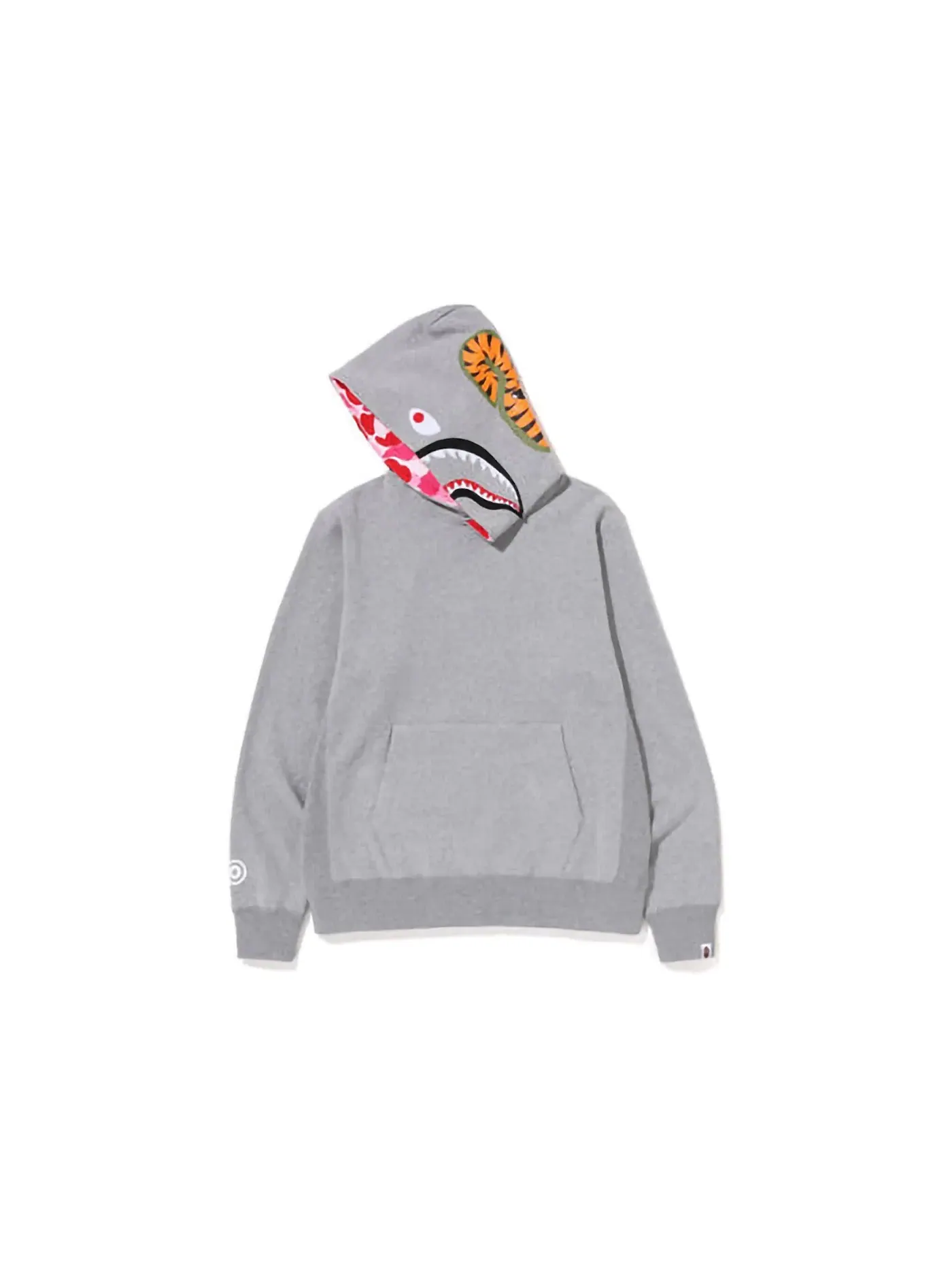 Мужской худи с камуфляжным принтом BAPE — изображение 2 из 3, серый розовый