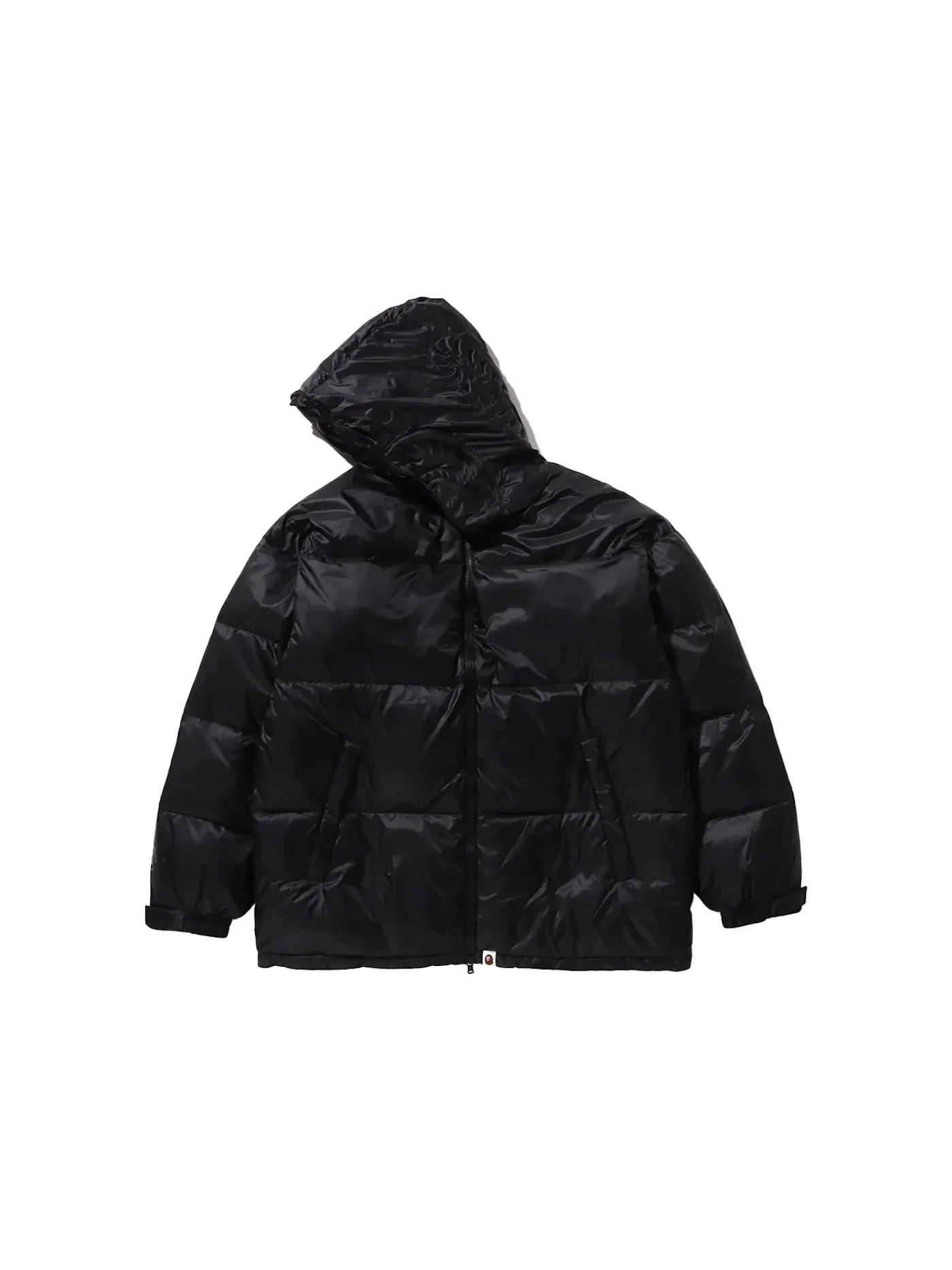 Мужская куртка-пуховик с принтом BAPE Shark Relaxed Fit — изображение 2 из 3, черный