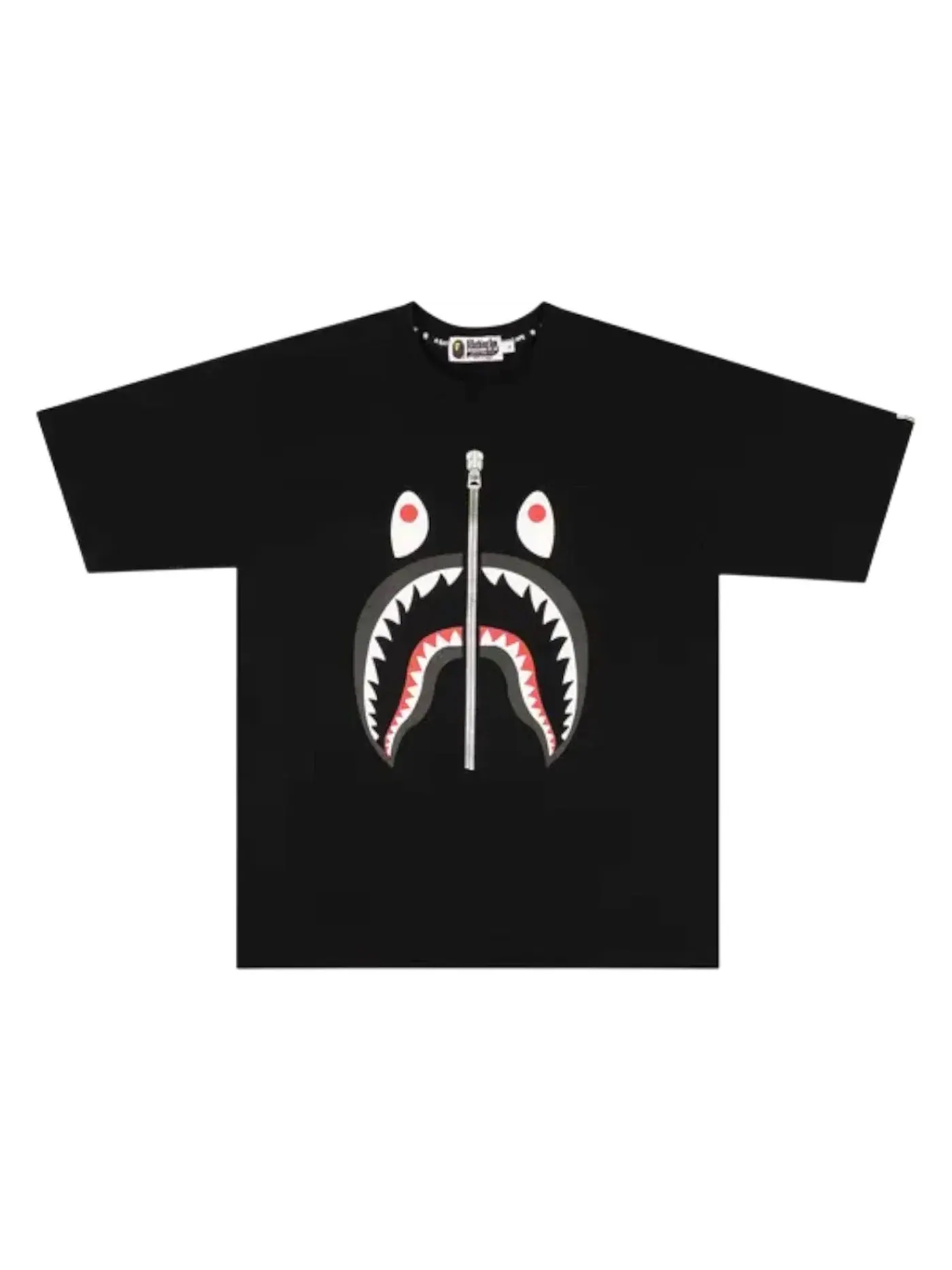 Мужская футболка с принтом BAPE Shark Relaxed Fit Tee BAPE — изображение 1 из 2, черный