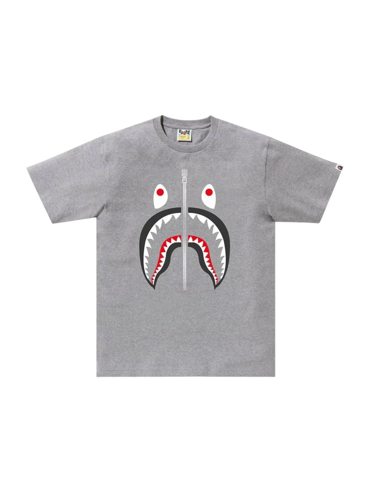 Мужская футболка свободного кроя Shark Relaxed Fit BAPE — изображение 1 из 1, серый