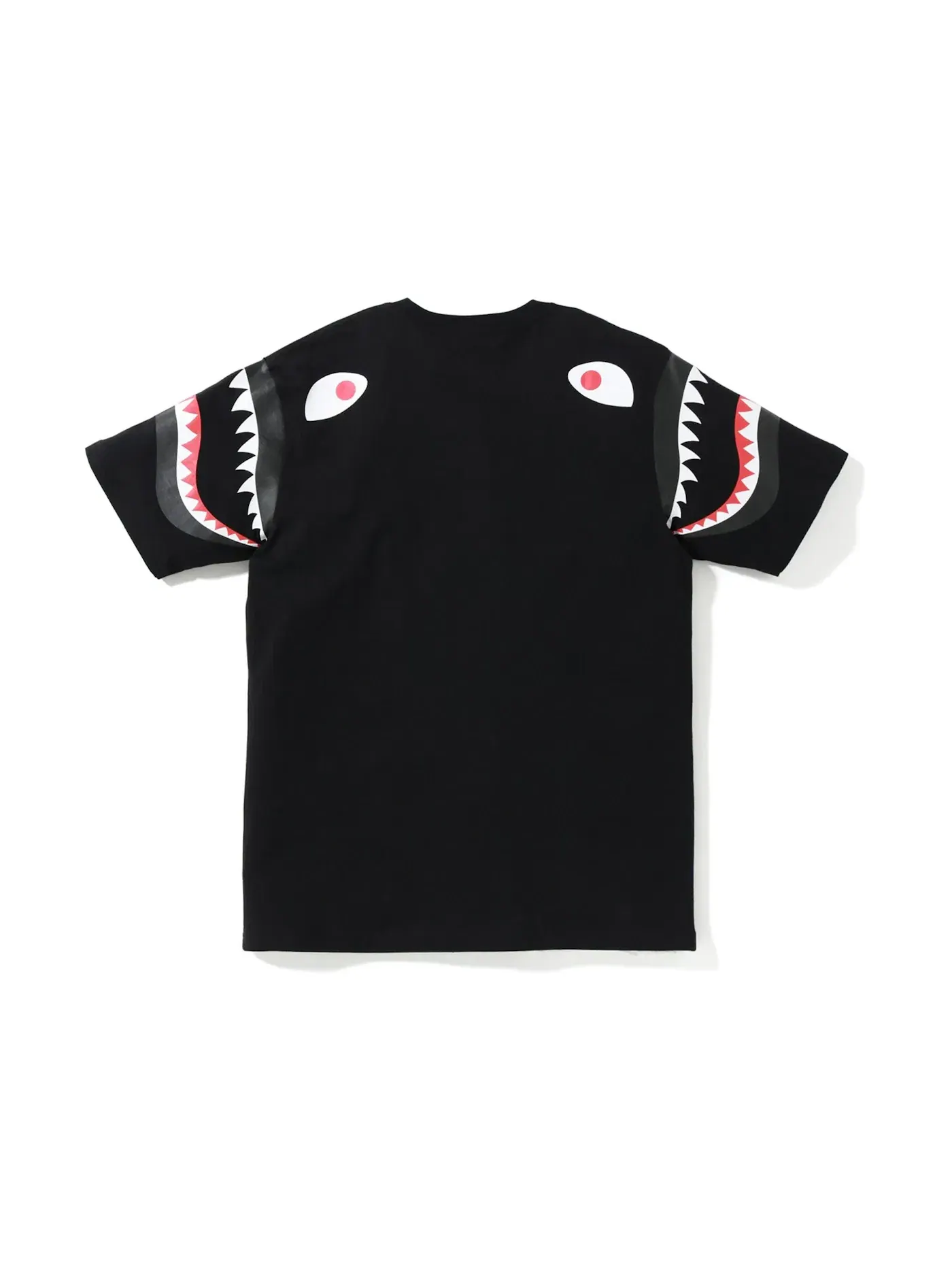 Мужская футболка с длинным рукавом BAPE Shark Shoulder Tee (FW19) — изображение 2 из 2, черный