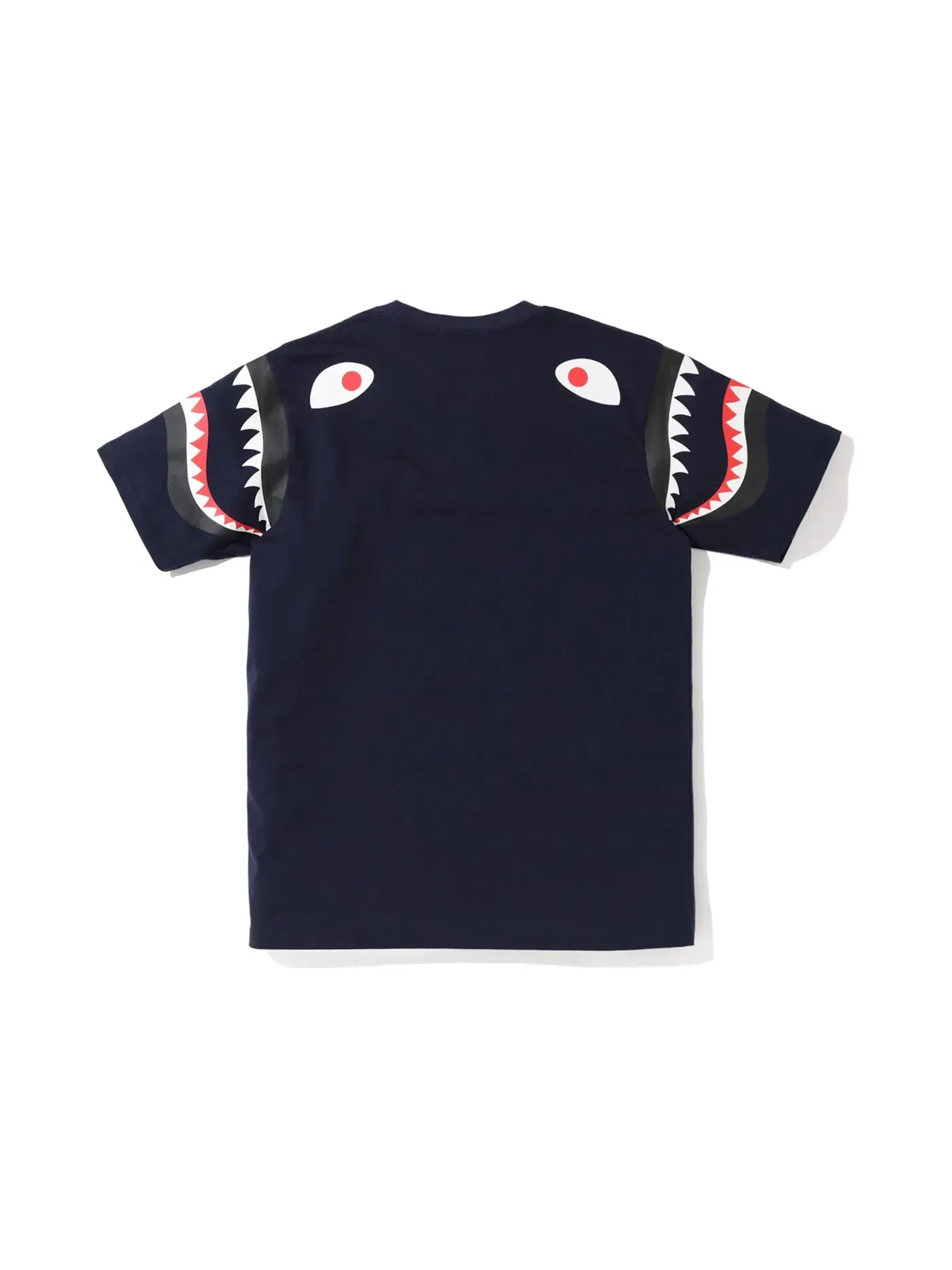 Мужская футболка с принтом BAPE Shark Shoulder Tee BAPE — изображение 2 из 2, темно-синий