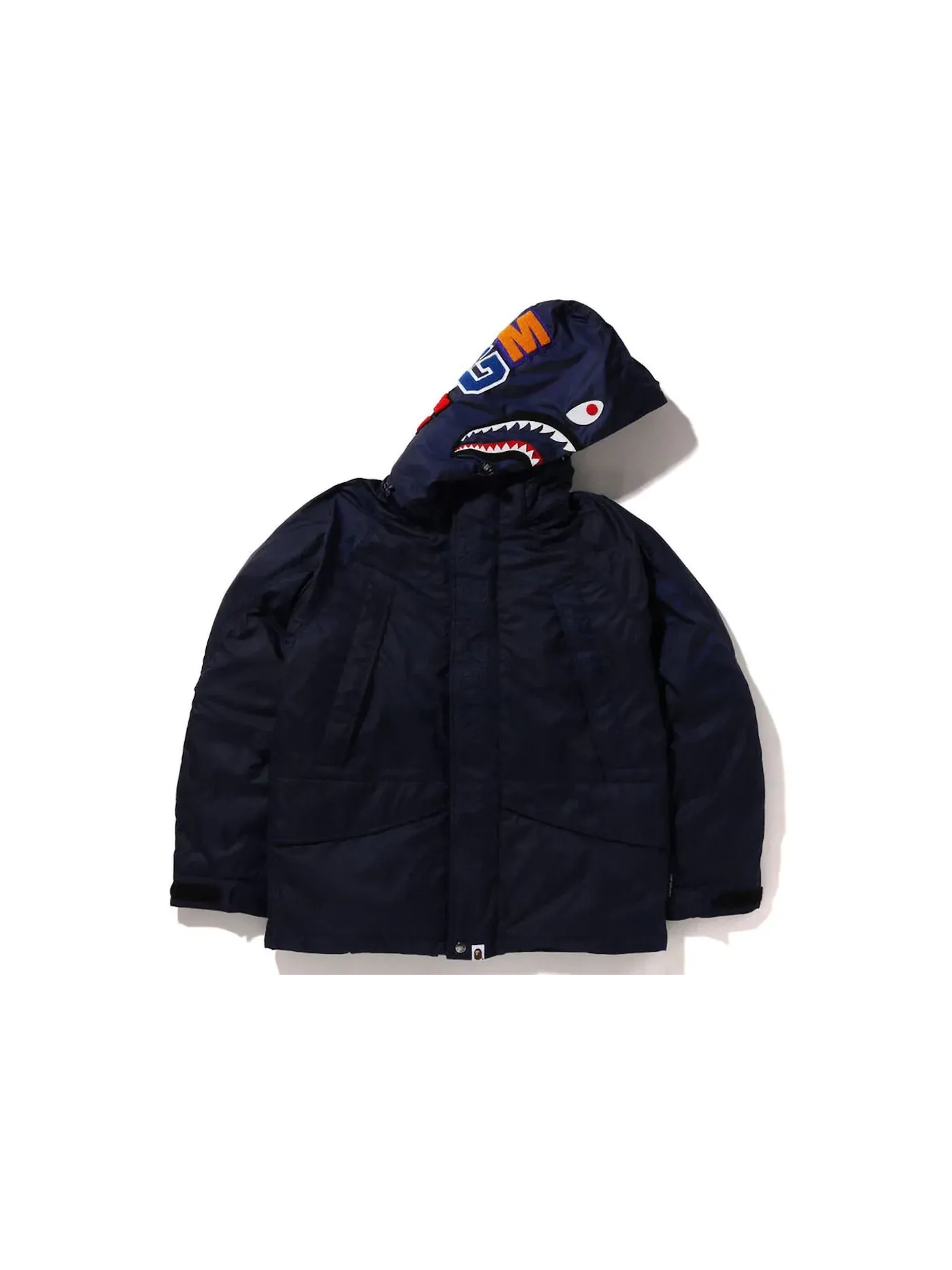 Мужская куртка с принтом Shark BAPE Navy — изображение 1 из 3