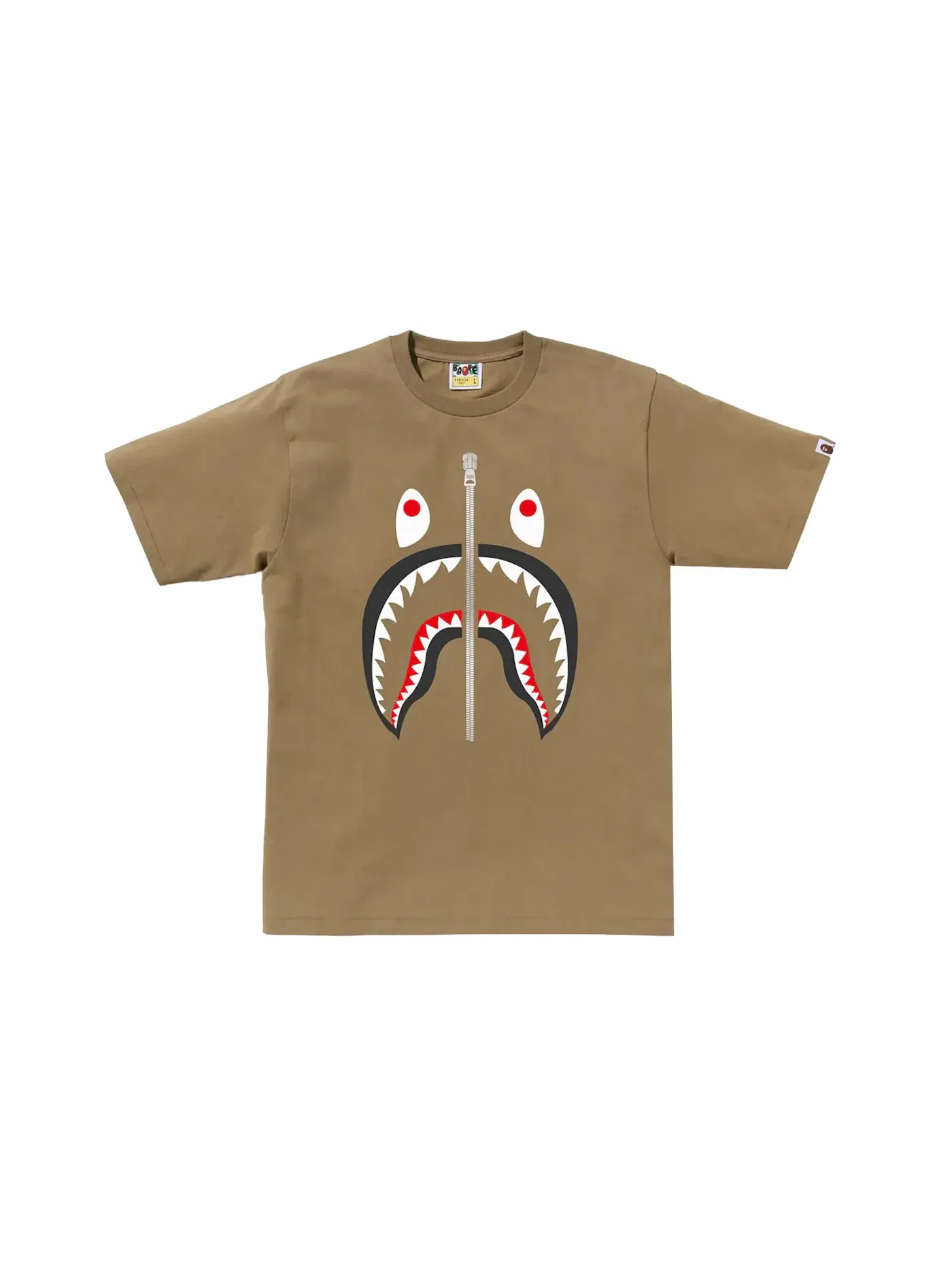 Мужская футболка с принтом BAPE Tee BAPE — изображение 1 из 2, бежевый
