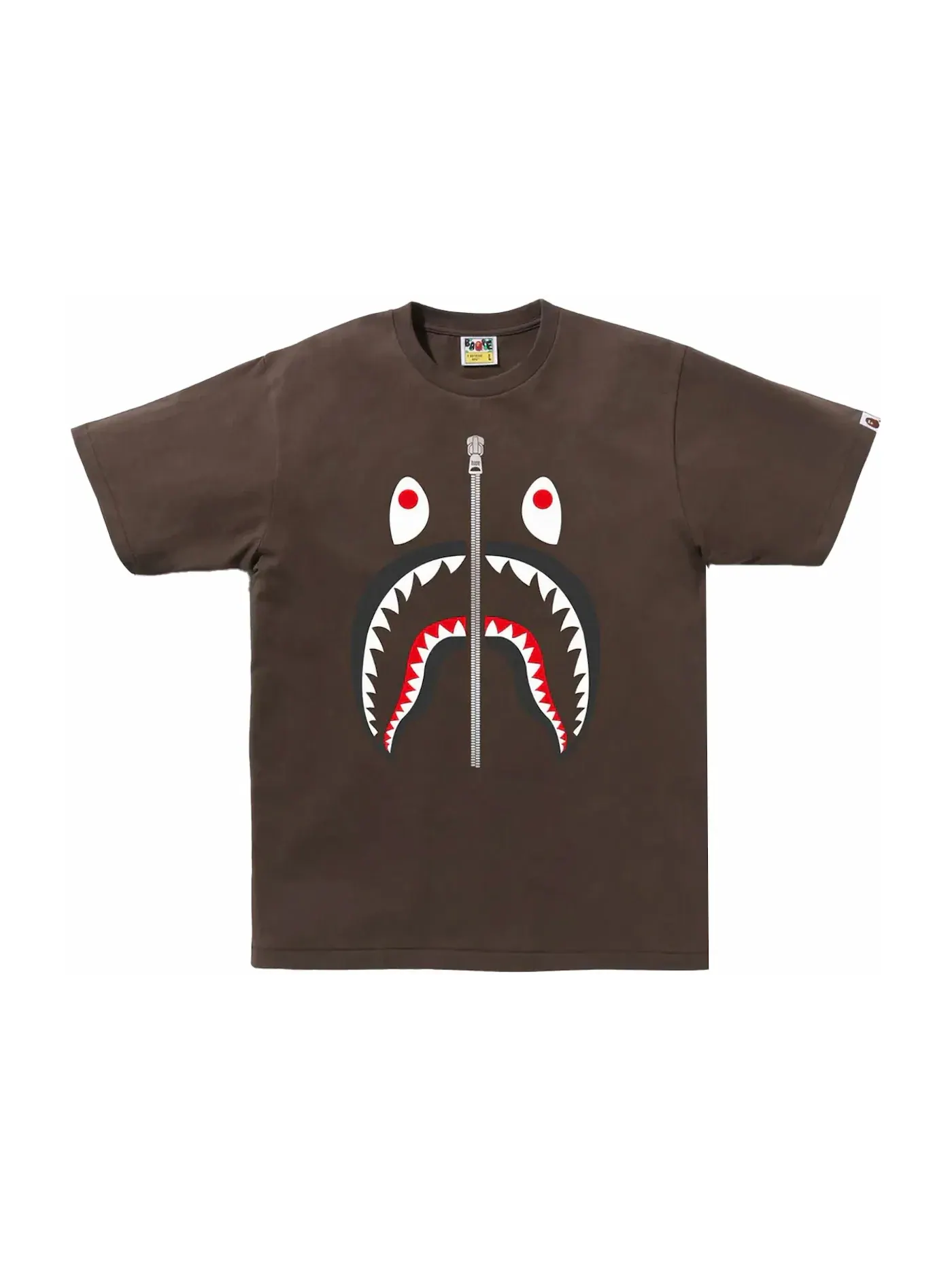 Мужская футболка с принтом BAPE Tee — изображение 1 из 1, коричневый