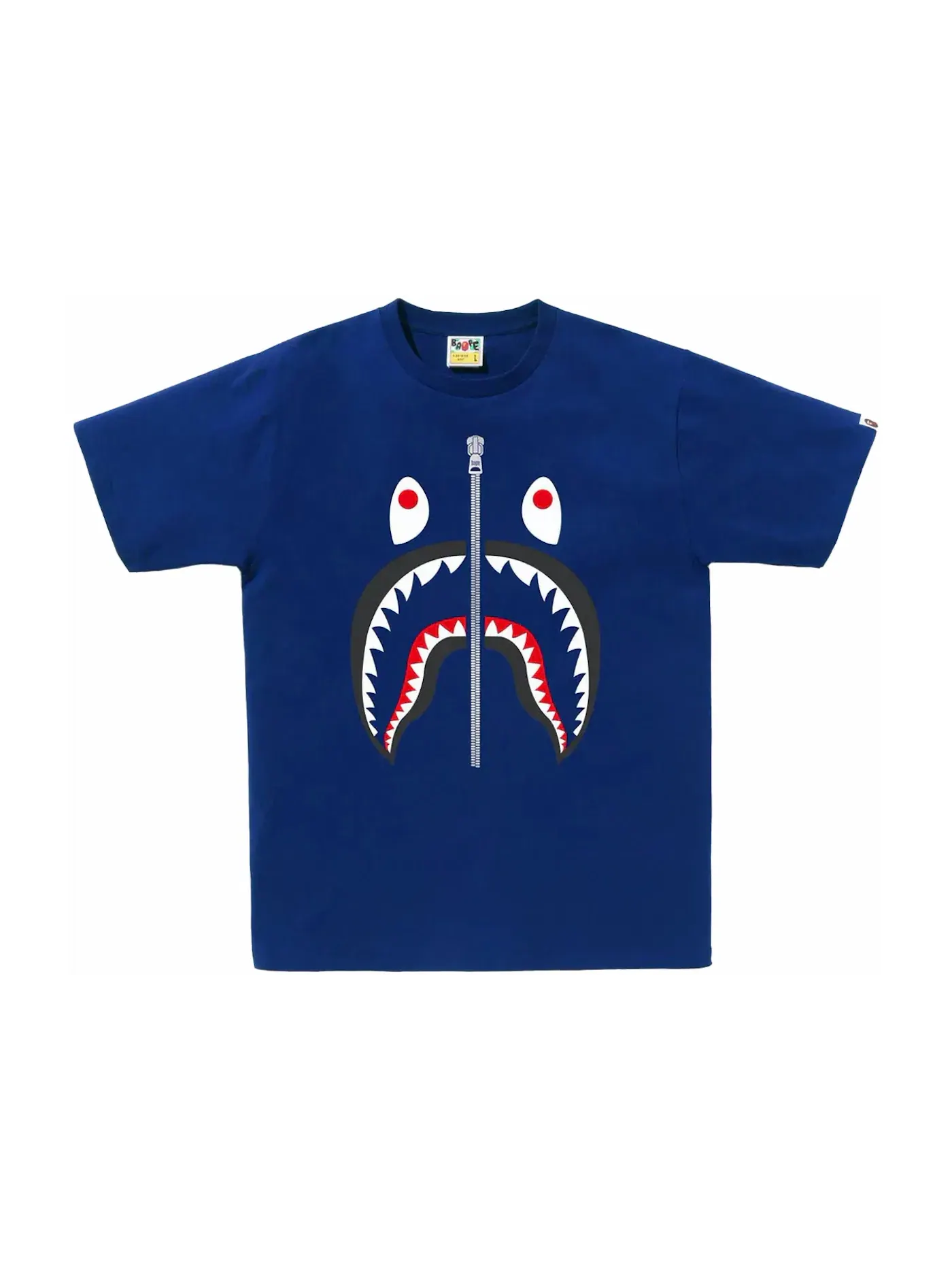 Мужская футболка с принтом BAPE Tee — изображение 1 из 1, синий