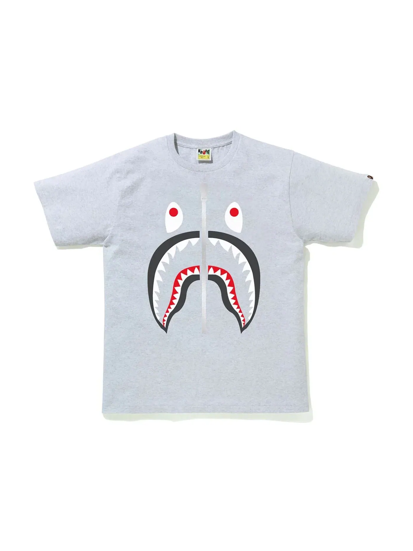 Мужская футболка с принтом BAPE Tee — изображение 1 из 1, серый
