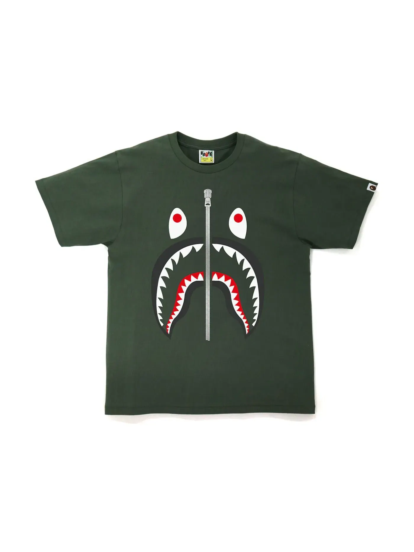 Мужская футболка с принтом BAPE Tee (FW21), Olivedrab — изображение 1 из 1