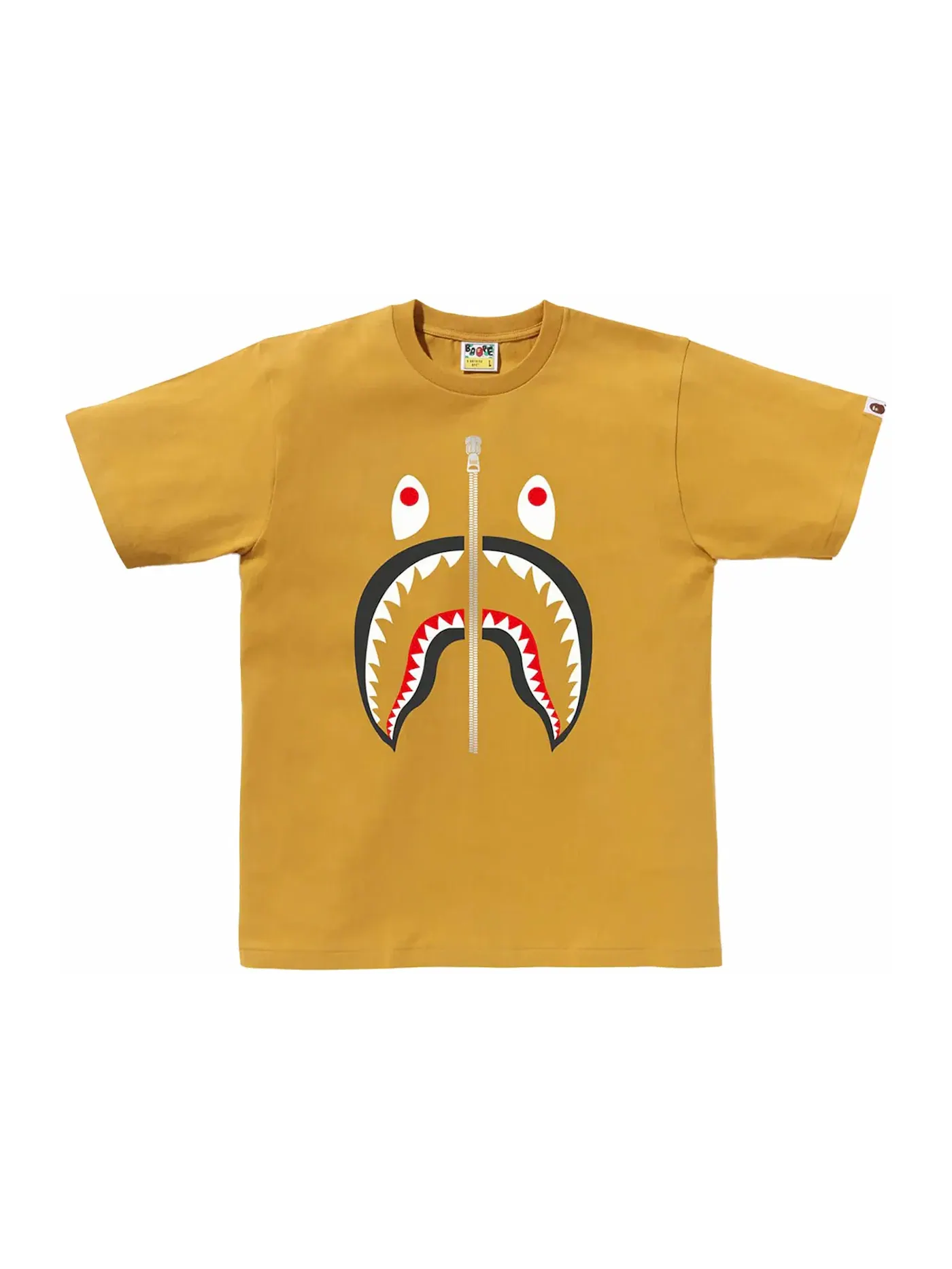 Мужская футболка с принтом Tee BAPE — изображение 1 из 1, желтый