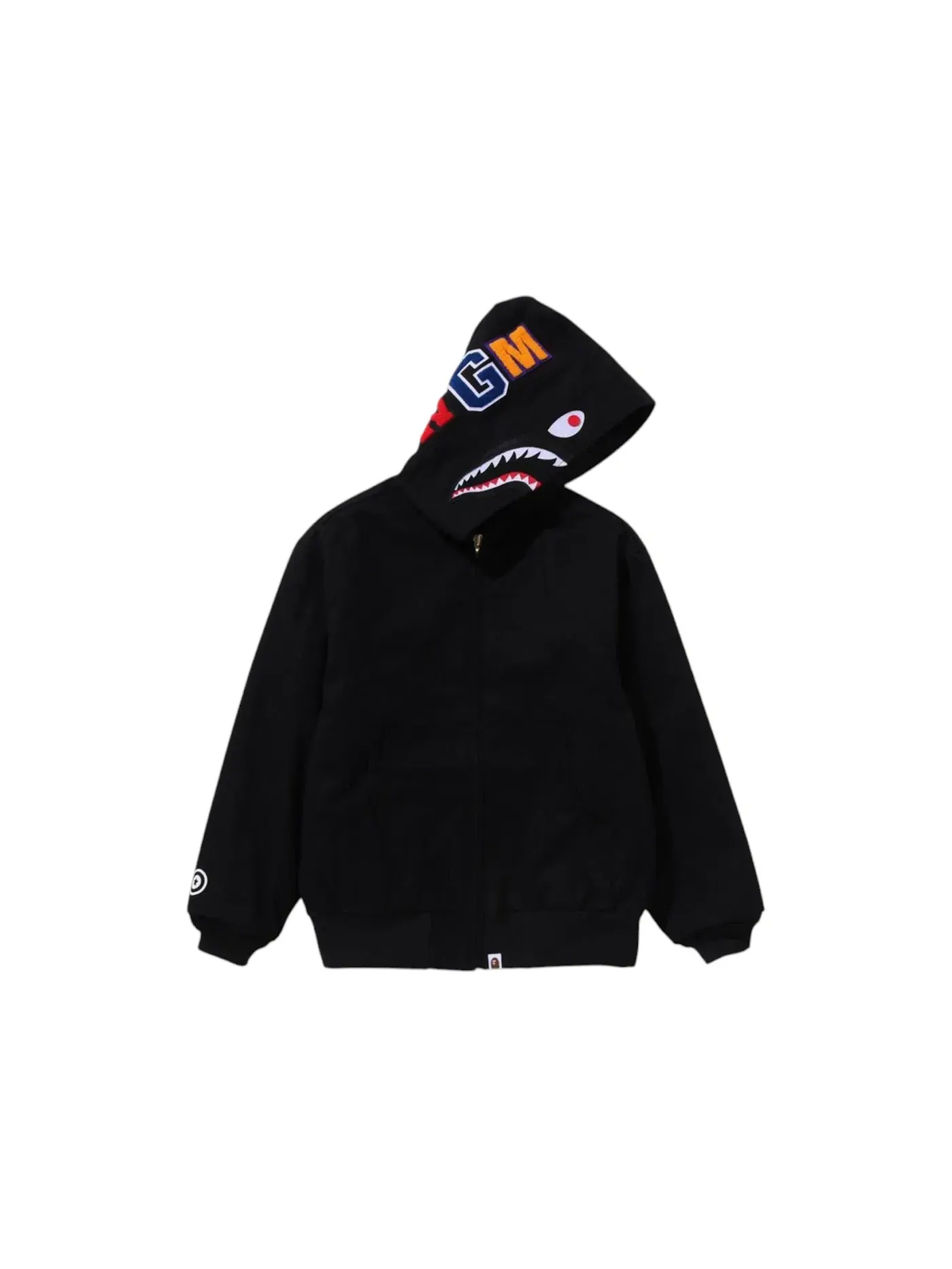 Мужская куртка-худи с принтом Shark Work BAPE — изображение 1 из 2, черный