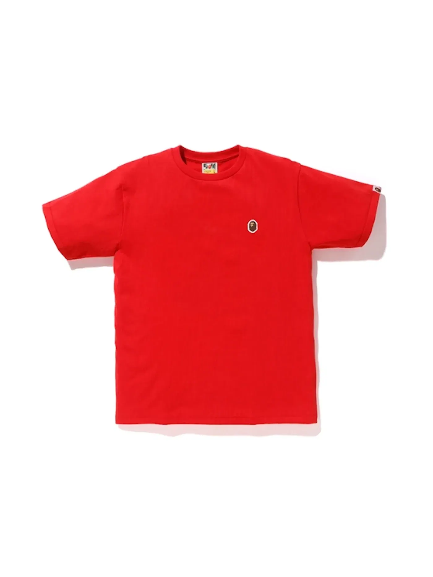 Мужская футболка с принтом Silicon Ape Head Tee BAPE — изображение 1 из 1, красный