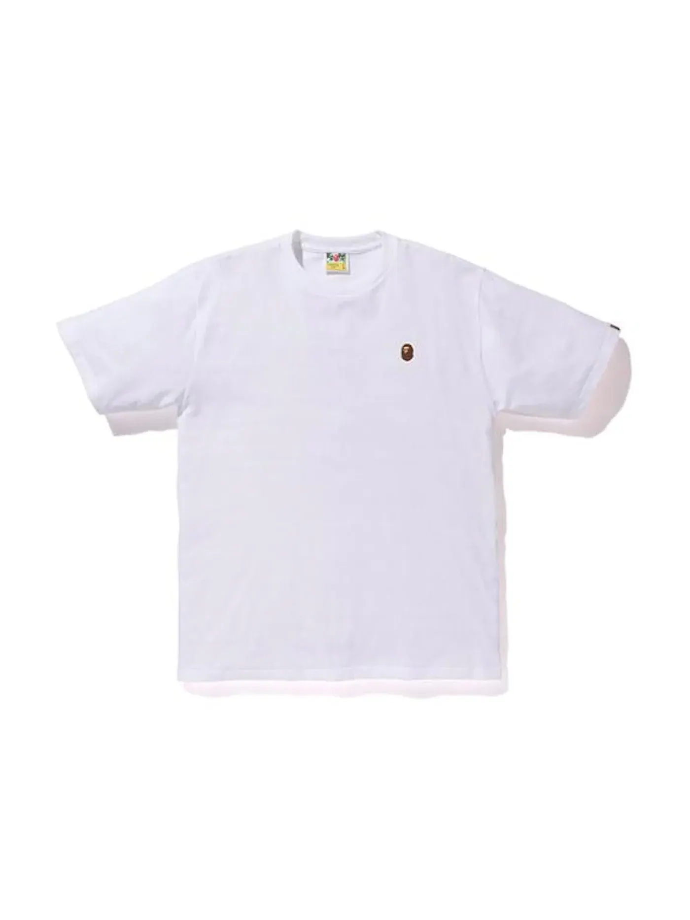 Мужская футболка с принтом BAPE Silicon Ape Head One Point Tee BAPE — изображение 1 из 1, белый