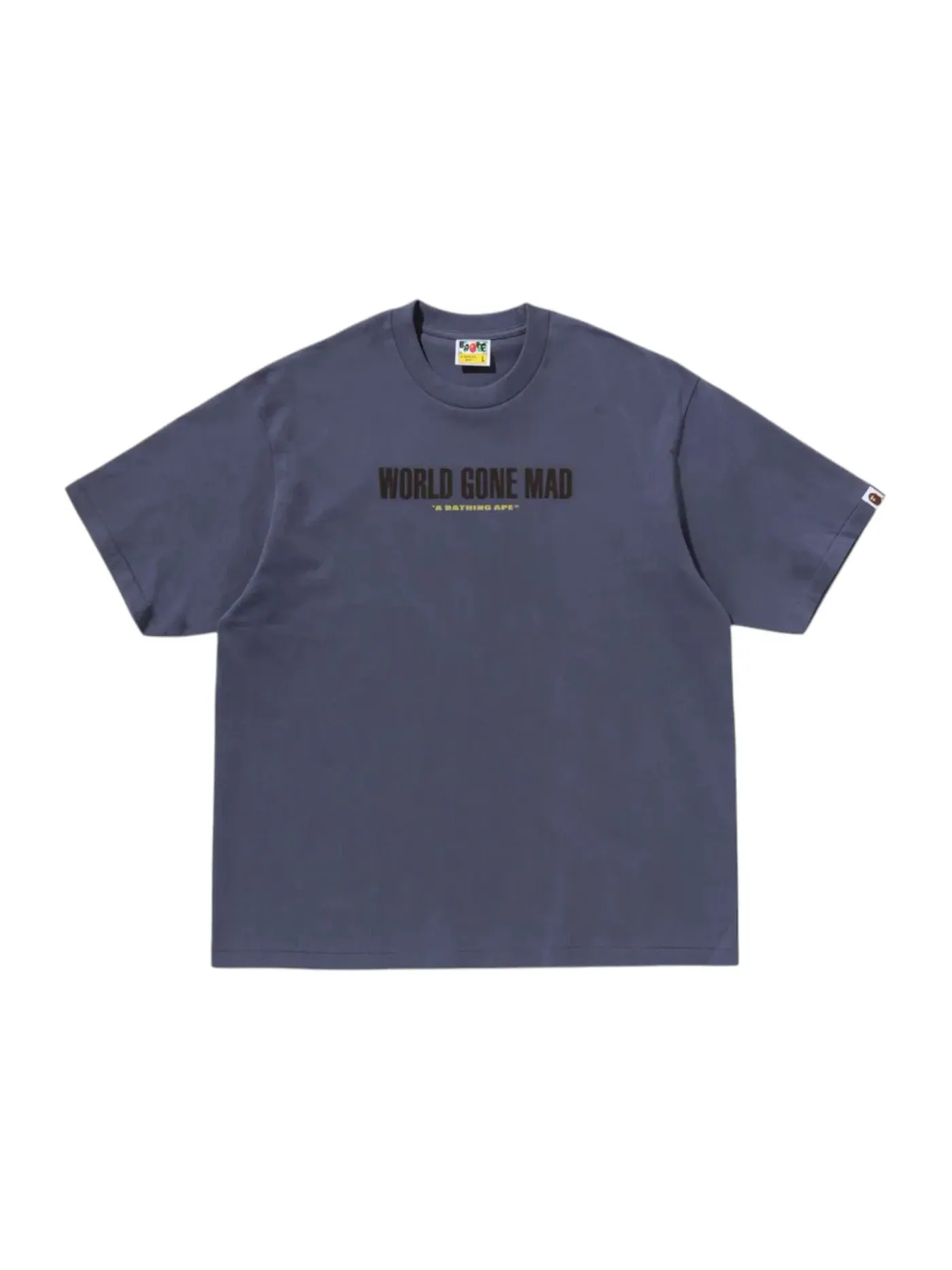 Мужская футболка свободного кроя BAPE Tee — изображение 2 из 2, синий