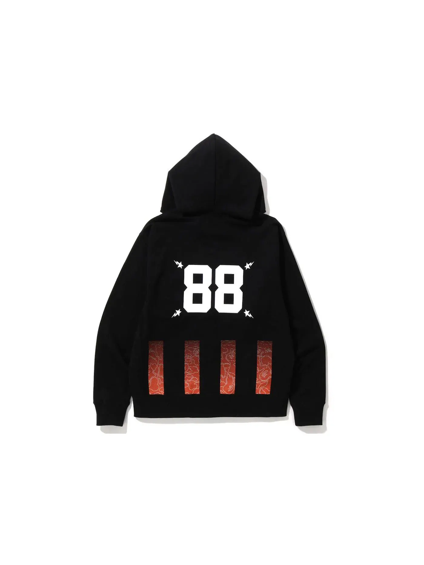 Мужская худи свободного кроя с принтом Soccer Game BAPE — изображение 2 из 2, черный
