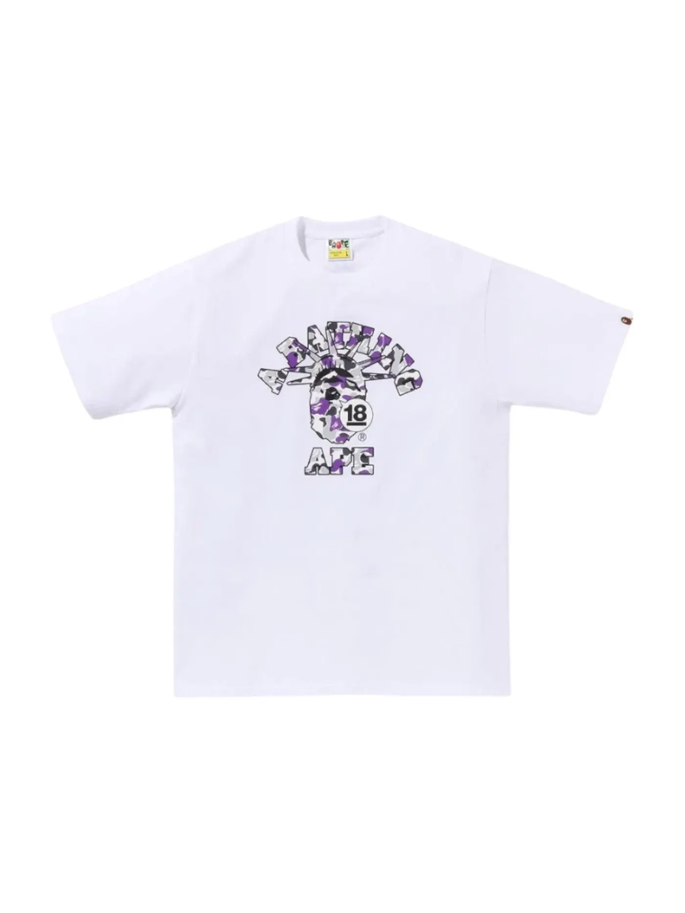 Мужская футболка с логотипом BAPE SOHO 18th Anniversary Tee BAPE — изображение 1 из 1, белый